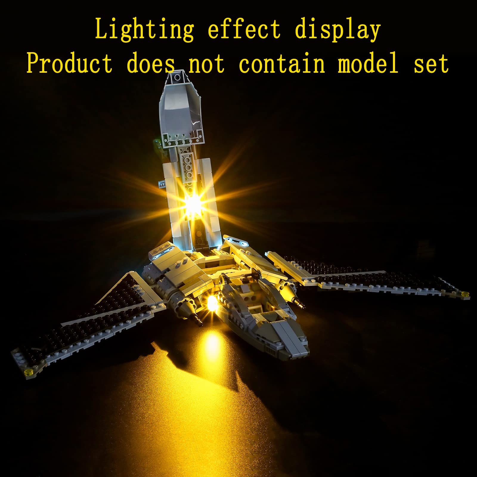 GEAMENT Light Kit for LEGO Star Wars The Bad Batch Attack Shuttle 75314 - Compatible Lighting Set for Building Blocks (Model Not Included) | Perfect for Display, Collection & DIY Star Wars Fan Projects