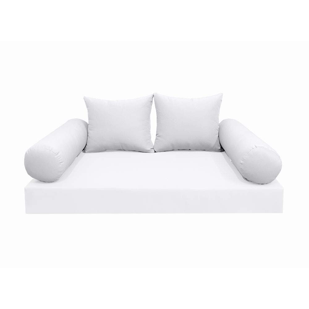 Prolinemax Outdoor Bolster Backrest Pillow Cover - Knife Edge Design, Twin Size AD106 - Waterproof & UV Resistant for Patio, Poolside, and Garden Furniture