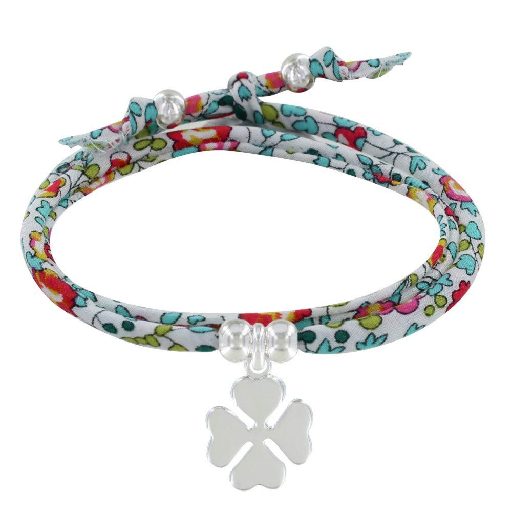 925 Sterling Silver Double Round Link Bracelet with Lucky Charm - Classic Elegance for Women | Perfect for Everyday Wear, Gifts & Special Occasions