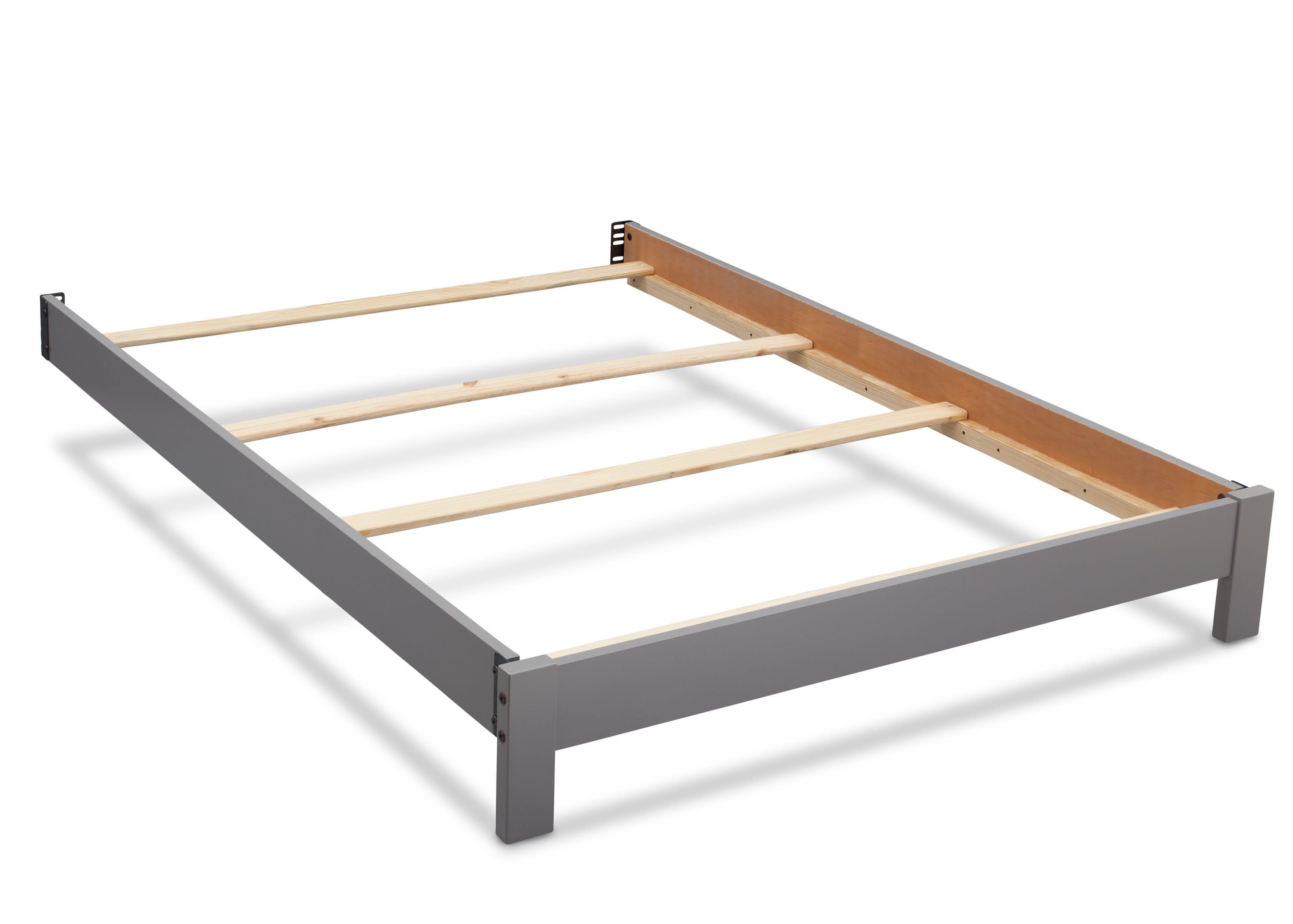 Full Size Platform Bed Frame Kit for 4-in-1 Convertible Cribs - Sturdy Wooden Toddler Bed Conversion Set for Nursery & Kids Room Decor