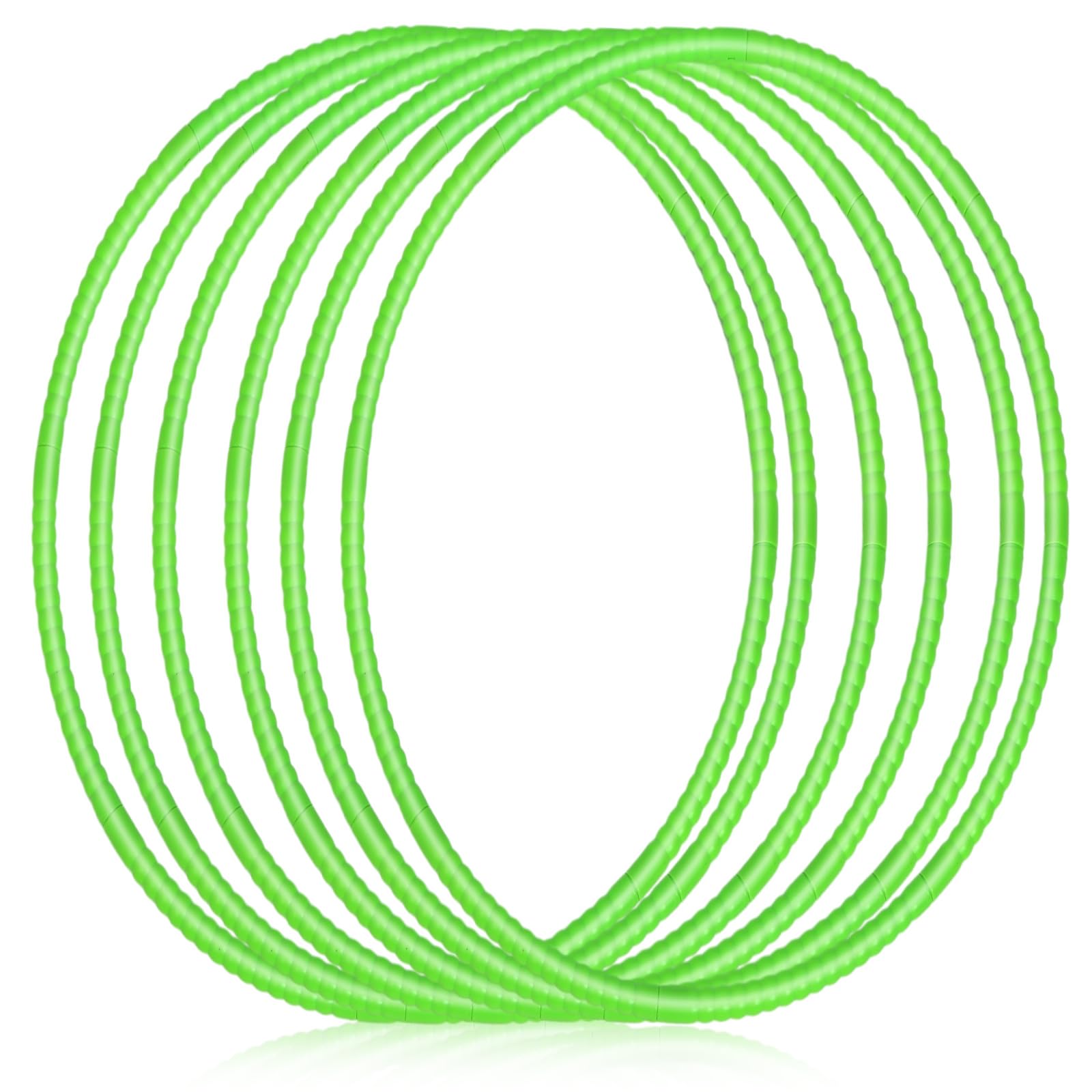 Shappy 6-Piece Detachable Adjustable Plastic Exercise Hoop Set - Colorful Playground Toys for Teens, Gymnastics, Dog Agility Training & Party Decorations - Perfect for Outdoor Games, Fitness Routines & Backyard Fun