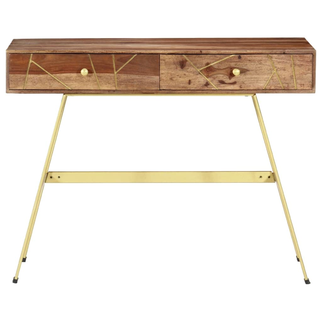 Solid Sheesham Wood Writing Desk 39.4