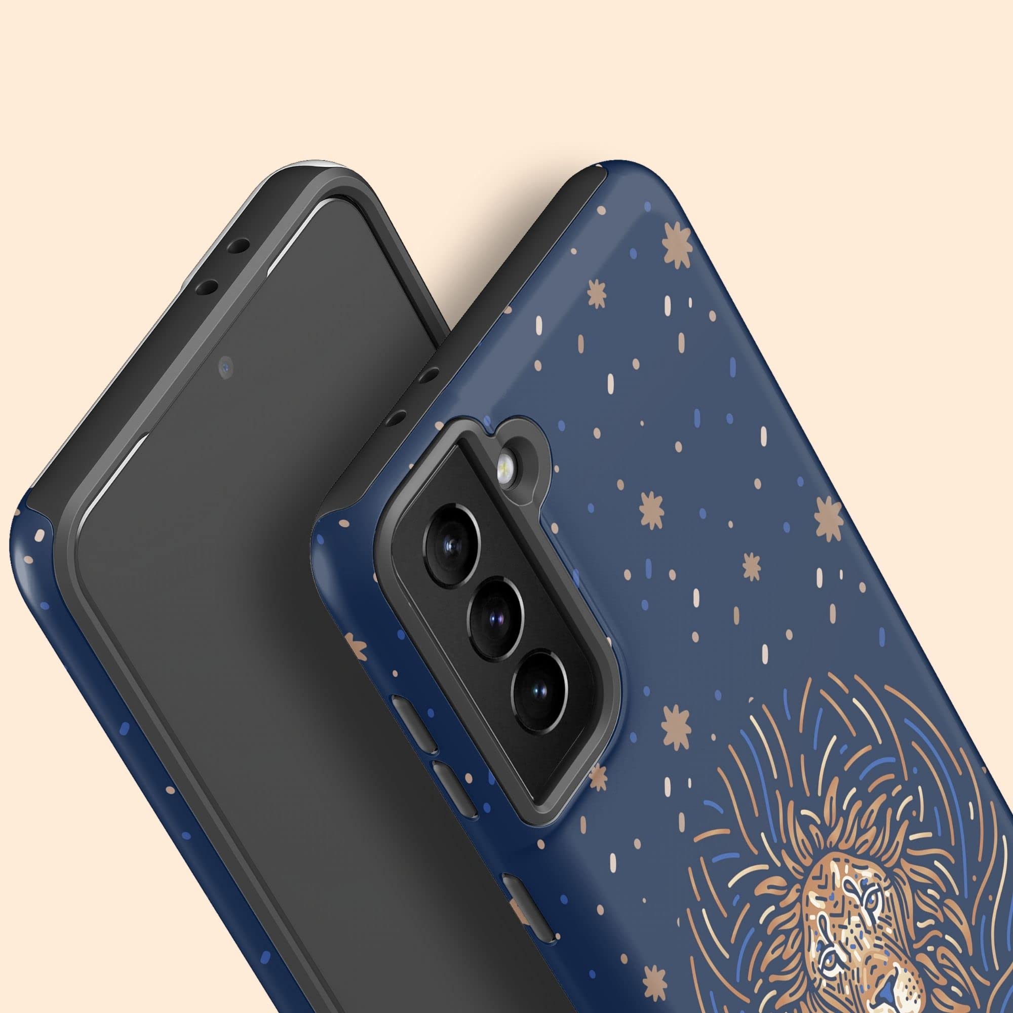 Personalized Leo Zodiac Sign Phone Case - Custom Name Astrology Cover for Samsung Galaxy S25 Plus, S24 Ultra, S23, S22, S21, S20, S10, S9, S8, Note 20 & 10 - Perfect for Horoscope Lovers & Gift Giving