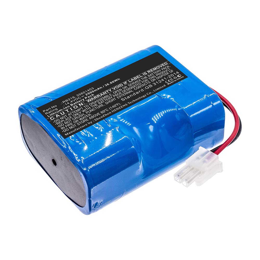 Synergy Digital 14.4V 2000mAh Li-ion Vacuum Cleaner Battery Replacement for Hoover 35601403 & RB219 Models - Perfect for Home Cleaning, Car Detailing, and Pet Hair Removal