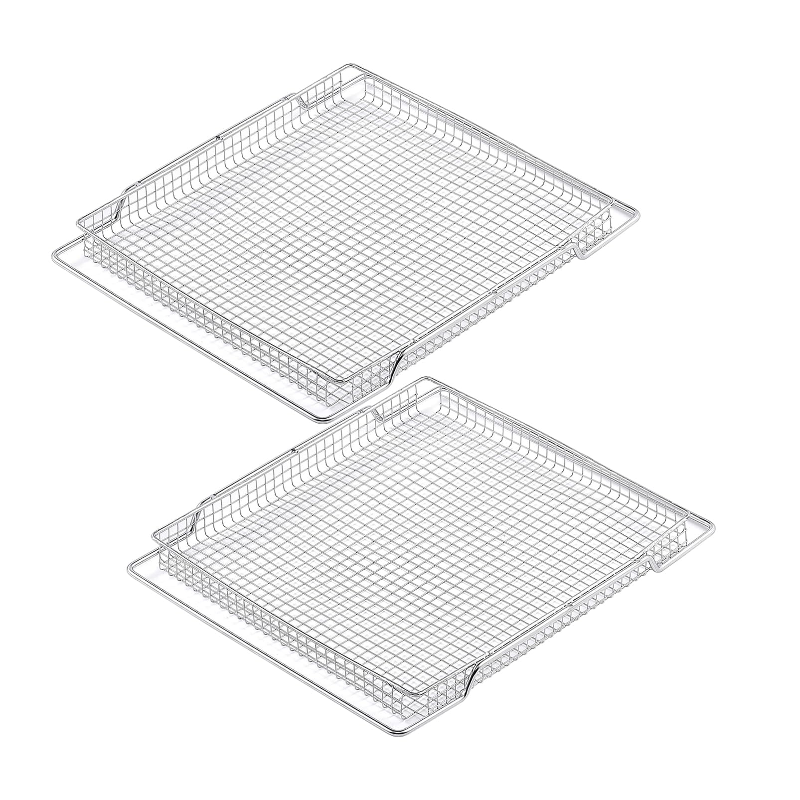 Breville BOV800XL Air Fryer Basket Replacement Parts - 304 Stainless Steel Oven Rack & Mesh Basket Set (2 Pcs) for BOV845BSS Smart Oven - Perfect for Healthy Frying, Roasting & Baking in Countertop Convection Toaster Ovens