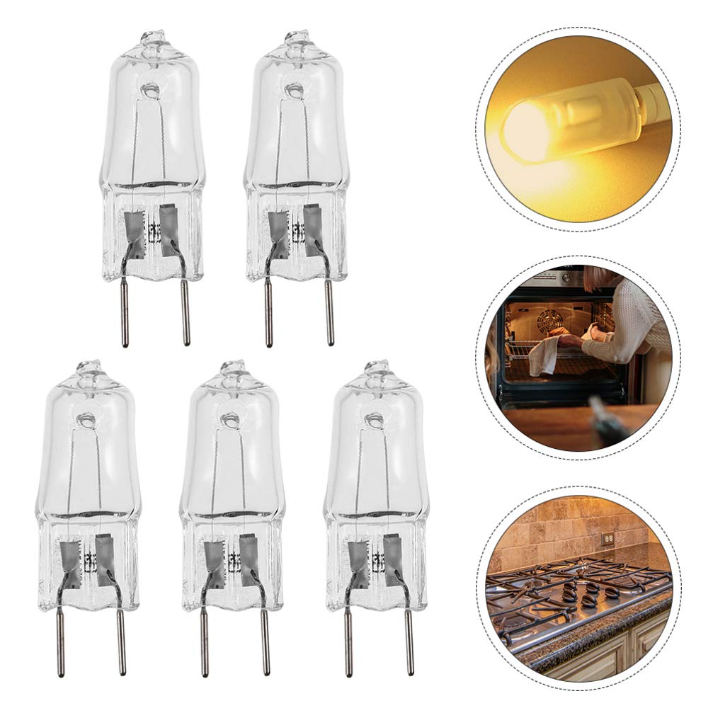 5PCS G8 120V 20W Halogen Oven Light Bulbs - Under Cabinet Puck Lighting Replacement for Microwave, Kitchen Stove & Home Appliances (Perfect for Baking, Cooking & Kitchen Illumination)