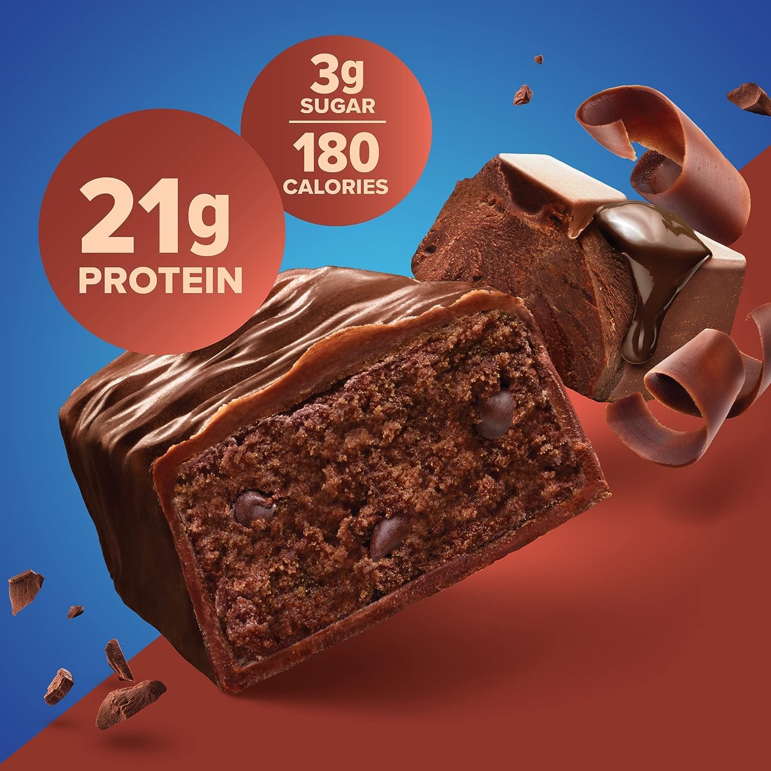 Pure Protein Bars Variety Pack - 10 Chocolate Peanut Butter, 7 Chocolate Deluxe & 6 Chewy Chocolate Chip (20g Each) | High Protein Snacks for Energy & Muscle Recovery | Perfect for Gym, Hiking & On-the-Go Nutrition