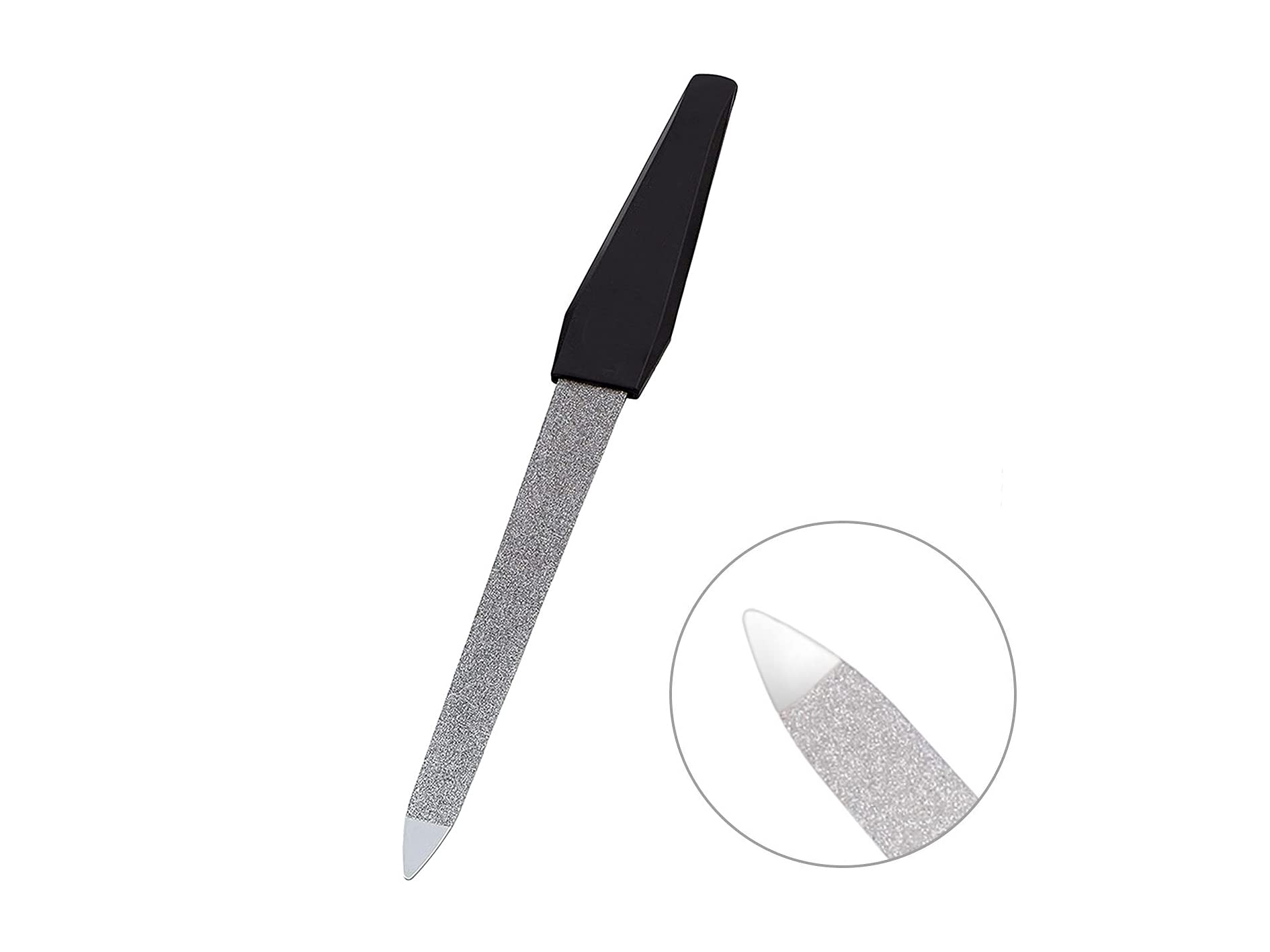 Verceys Double Sided Etched Crystal Nail File Set - Professional Nail Art & Care Tools, Alternative to Metal Nail Files, Emery Boards & Buffers - Perfect for Home, Salon & Travel Manicures