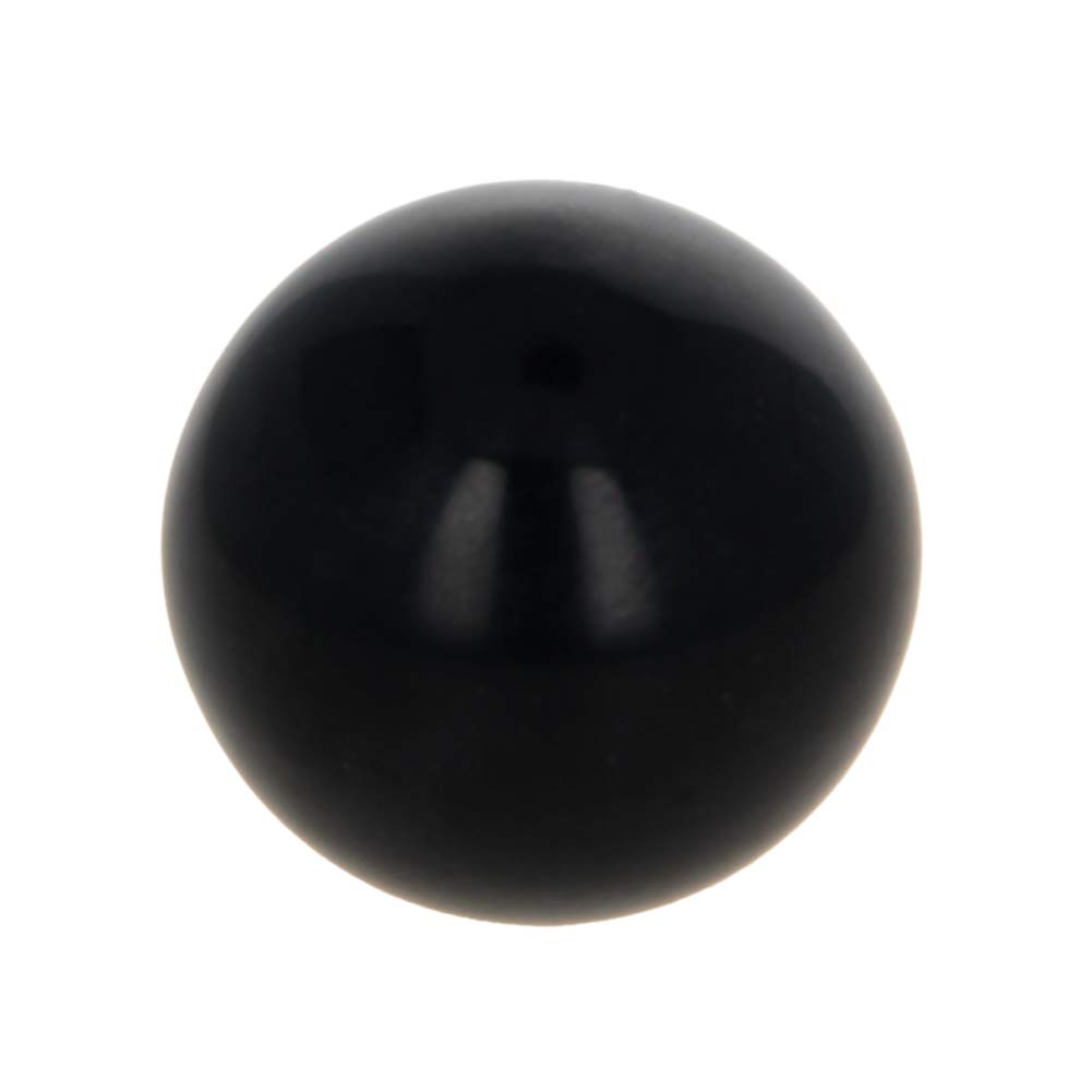 10Pcs M10 Female Thread Thermoset Ball Knobs - 32mm Diameter Bakelite Handles with Smooth Rim (Black) - No Twist Design for Lawn Mowers, Exercise Equipment & DIY Projects - Durable Replacement Parts for Machinery and Tools