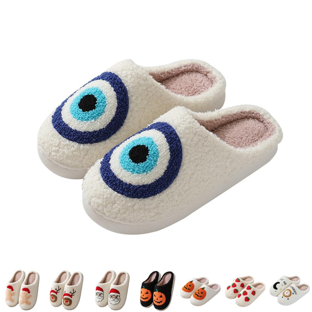 Cozy Plush Warm Slippers for Women & Men - Non-Slip Indoor/Outdoor House Shoes with Soft Cushion for Winter - Perfect for Home, Office, and Relaxation