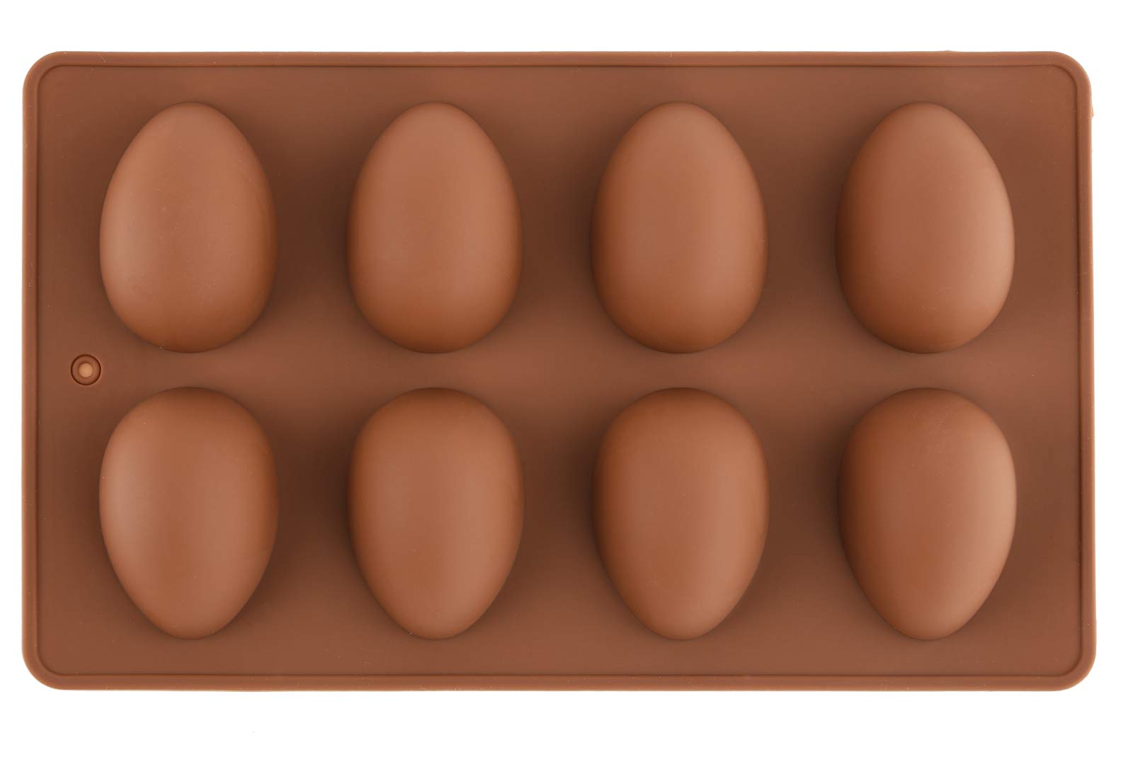 8-Cavity Silicone Egg Pan - Non-Stick Egg Tray & Ice Cube Mold for Baking, Cake Decorating, Chocolate, Candy, Jelly - Perfect for Muffins, Bread & DIY Desserts (Ideal for Home Kitchen & Party Food Prep)