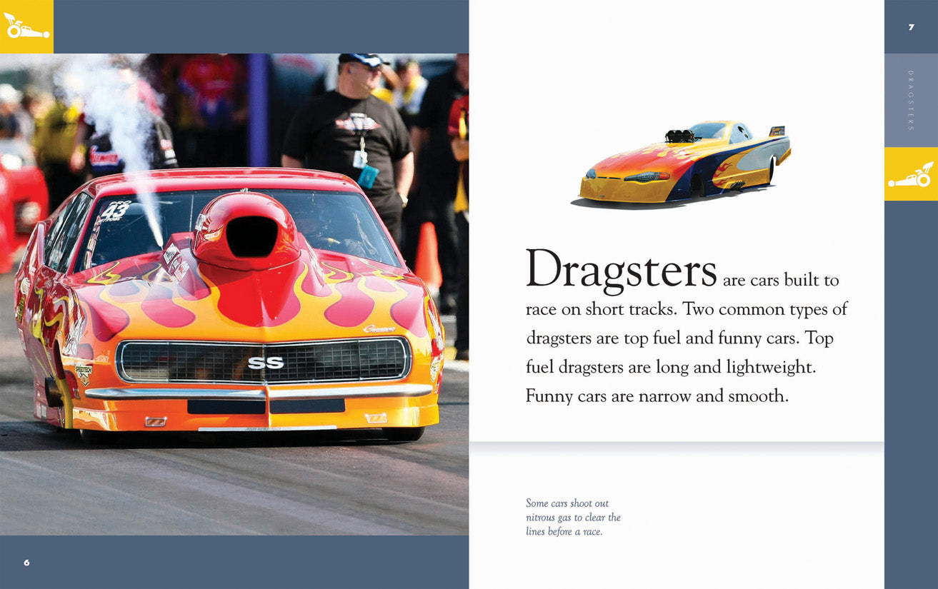 Dragsters 9781640262867 - High-Speed Racing Cars Book for Kids & Adults - Perfect for Racing Enthusiasts & Gift Ideas