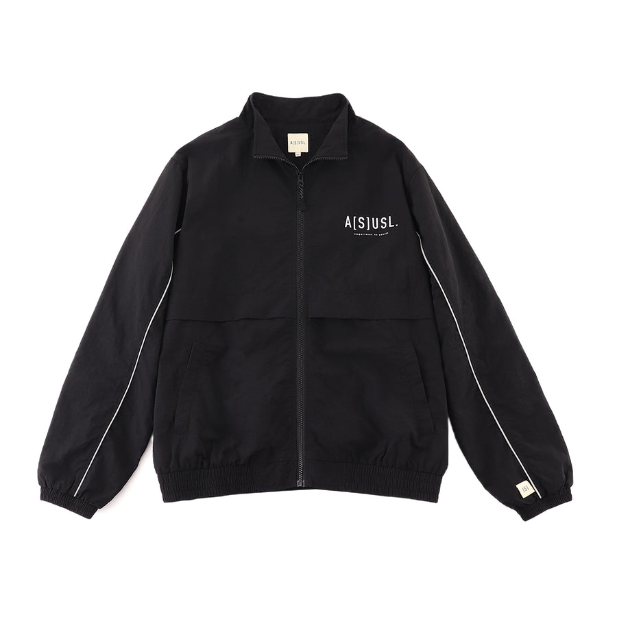 ASUSL Reflective Logo Track Jacket - Black | Stylish & Comfortable for Running, Jogging & Outdoor Activities
