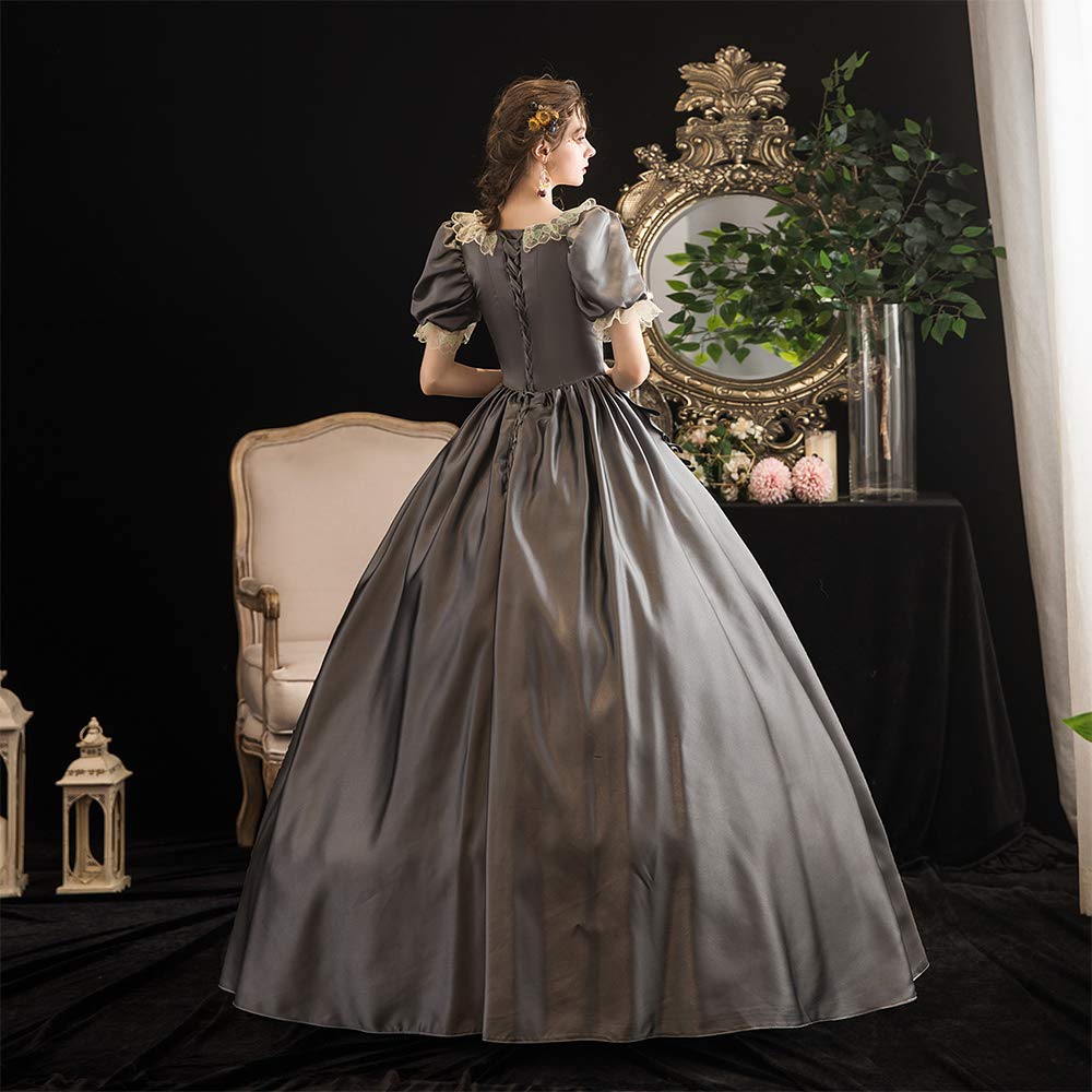 KEMAO Victorian Baroque Marie Antoinette Dress - Elegant Rococo Renaissance Ball Gown for Cosplay, Historical Reenactment & Themed Parties
