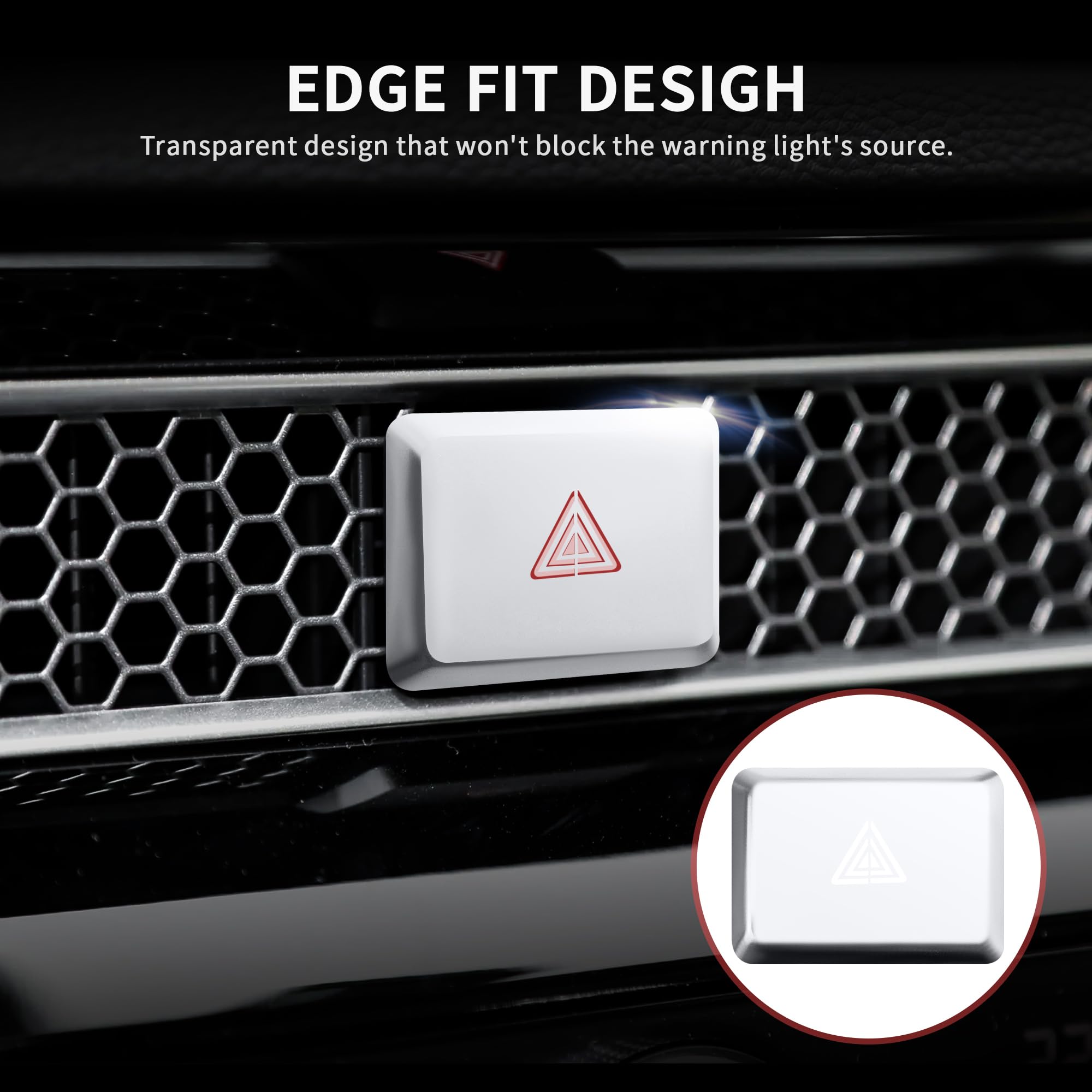 11th Gen Honda Accord HRV CRV Civic AC Knob Cover & Button Protector Set (6pcs Silver) - Interior Accessories for 2022-2025 Models - Prevent Scratches & Enhance Dashboard Style
