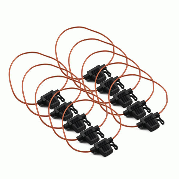 Install Bay ATFH18MC - 18AWG Inline ATM Fuse Holder for Car Audio, Marine & RV Electrical Systems - Waterproof Automotive Fuse Protection