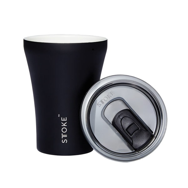 STTOKE Insulated Ceramic Travel Mug - Reusable Coffee Cup for Hot & Cold Drinks - Perfect for Commuting, Office, Camping & Outdoor Adventures