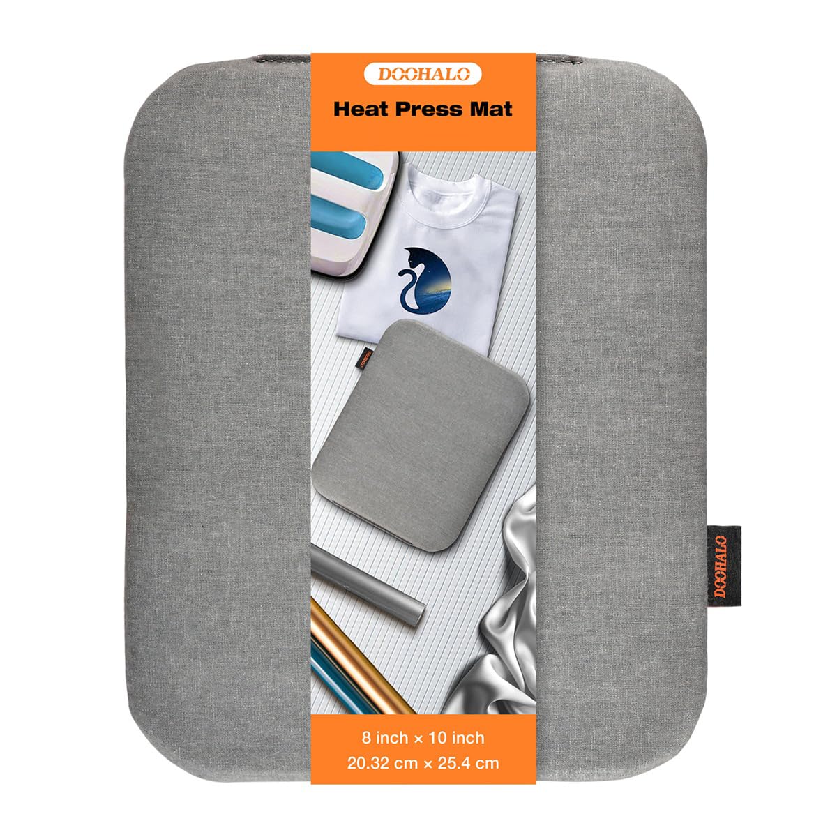 DOOHALO Heat Press Mat for Cricut Easy Press - Non-Stick Craft Ironing Mat for HTV Vinyl, T-Shirts & DIY Projects - Perfect for Power Heat Press Machine & Vinyl Transfer Insulation (Great for Home Crafting & Small Business Use)