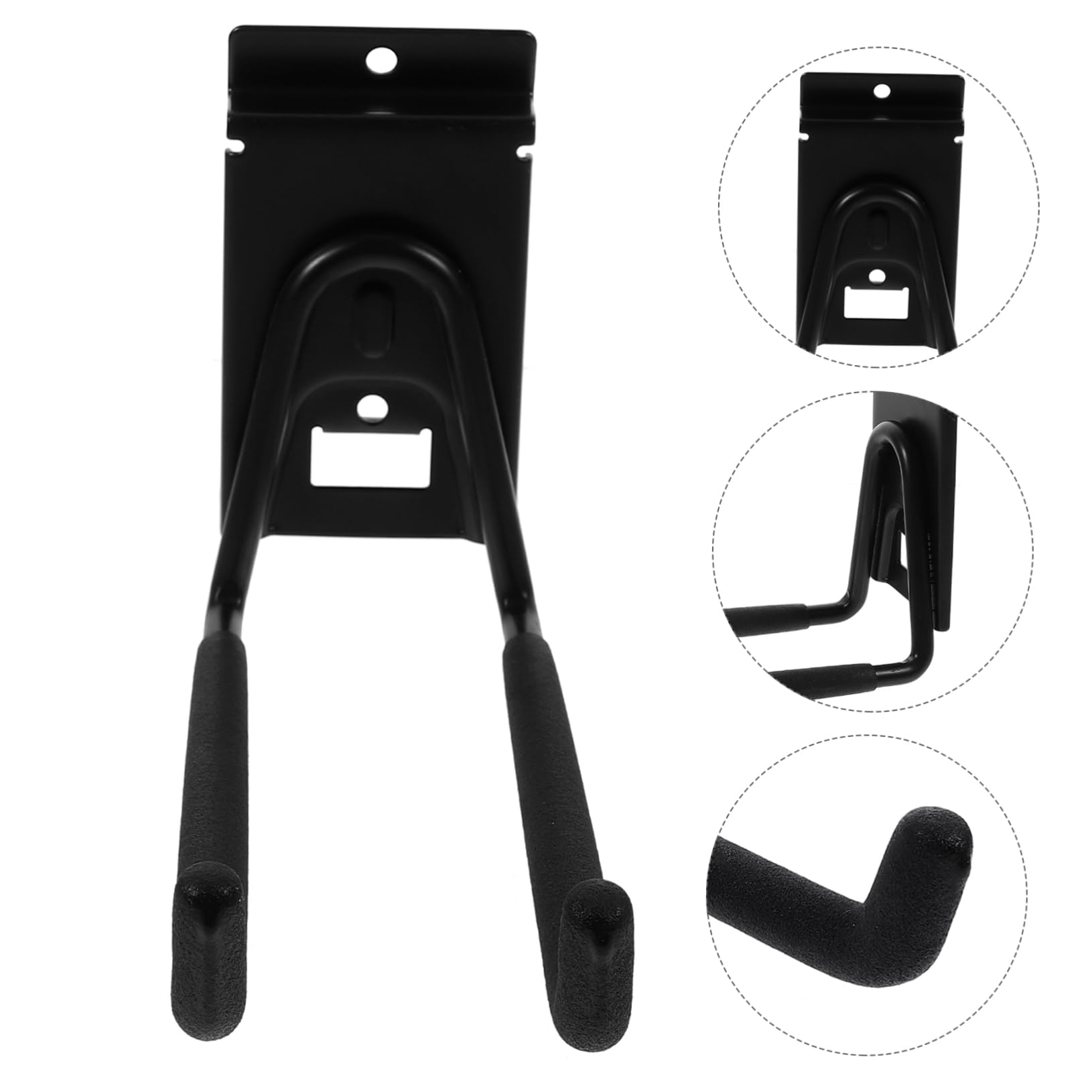 Veemoon 8 Inch Heavy Duty Wall-Mounted Metal Hook - Garden Tool Organizer & Bike Hanger for Bicycles, Shovels, Rakes - Perfect for Garage, Shed & Outdoor Storage