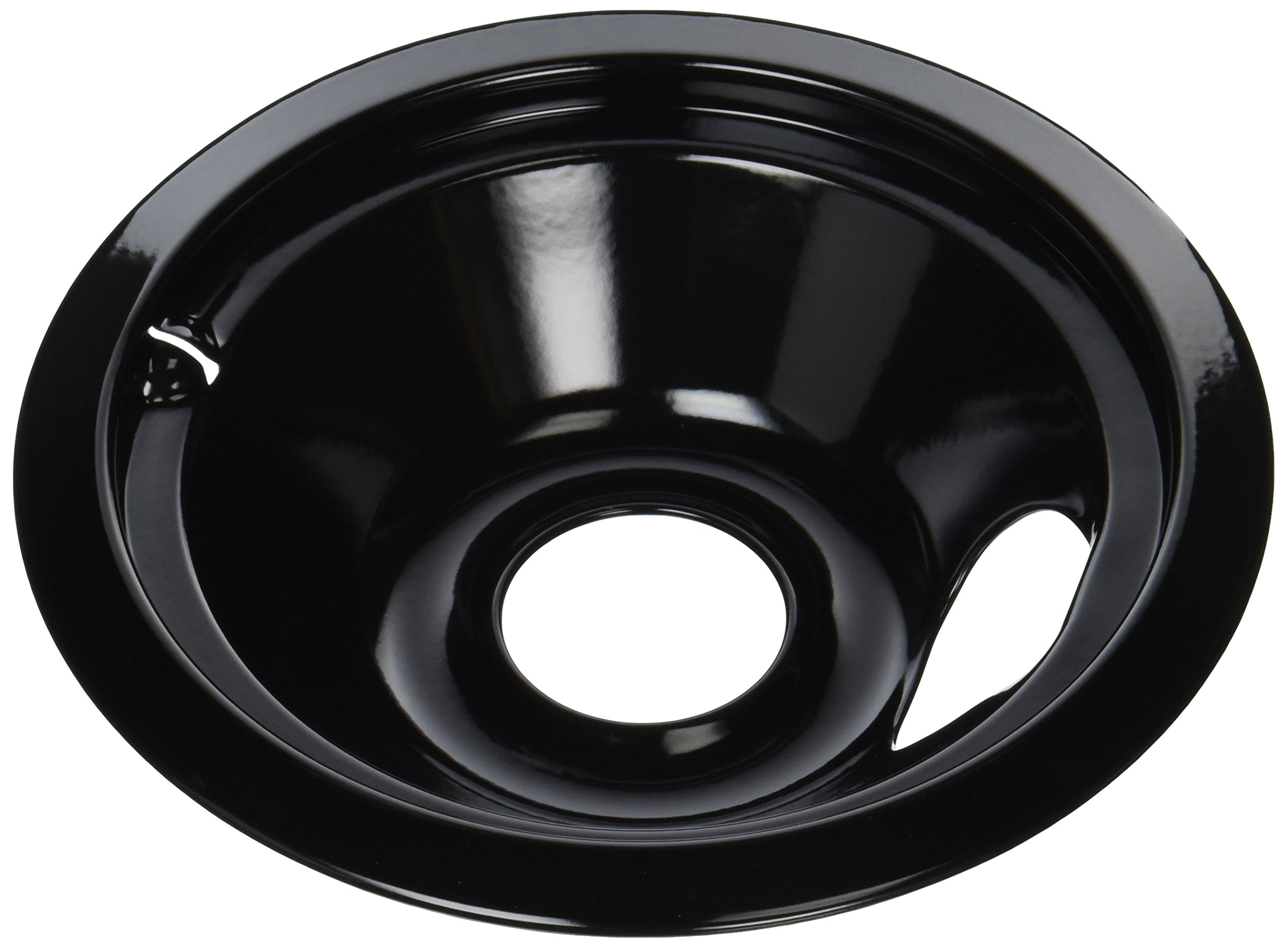 GE WB31T10014 Black Porcelain Burner Bowl for Electric Range - 6 Inch Replacement Part for Stovetop Cooking & Baking