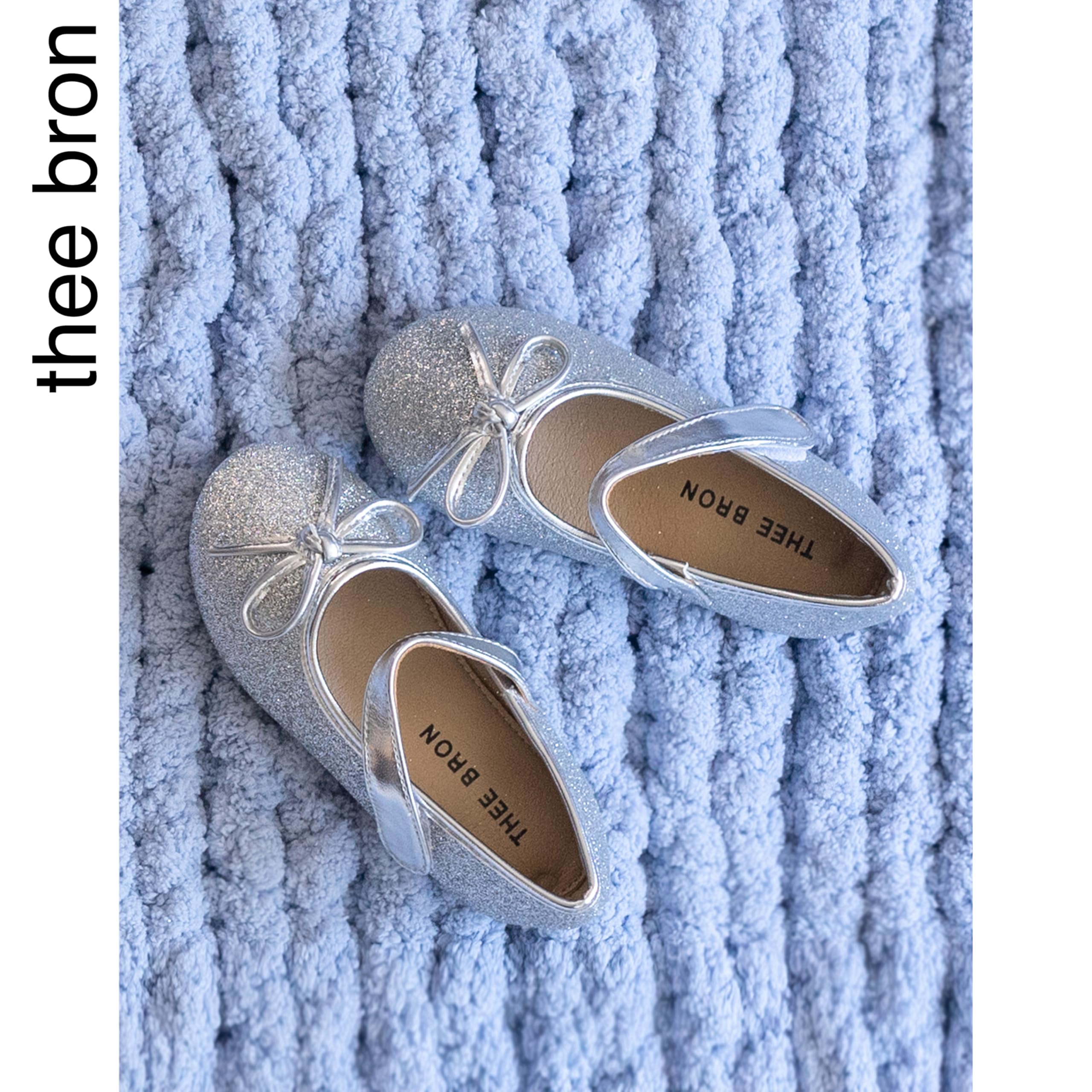 Kids BRON Bridal Ballet Flats Mary Jane School Shoes for Toddler & Little Girls - Perfect for Weddings, Pageants, First Communion & Special Occasions