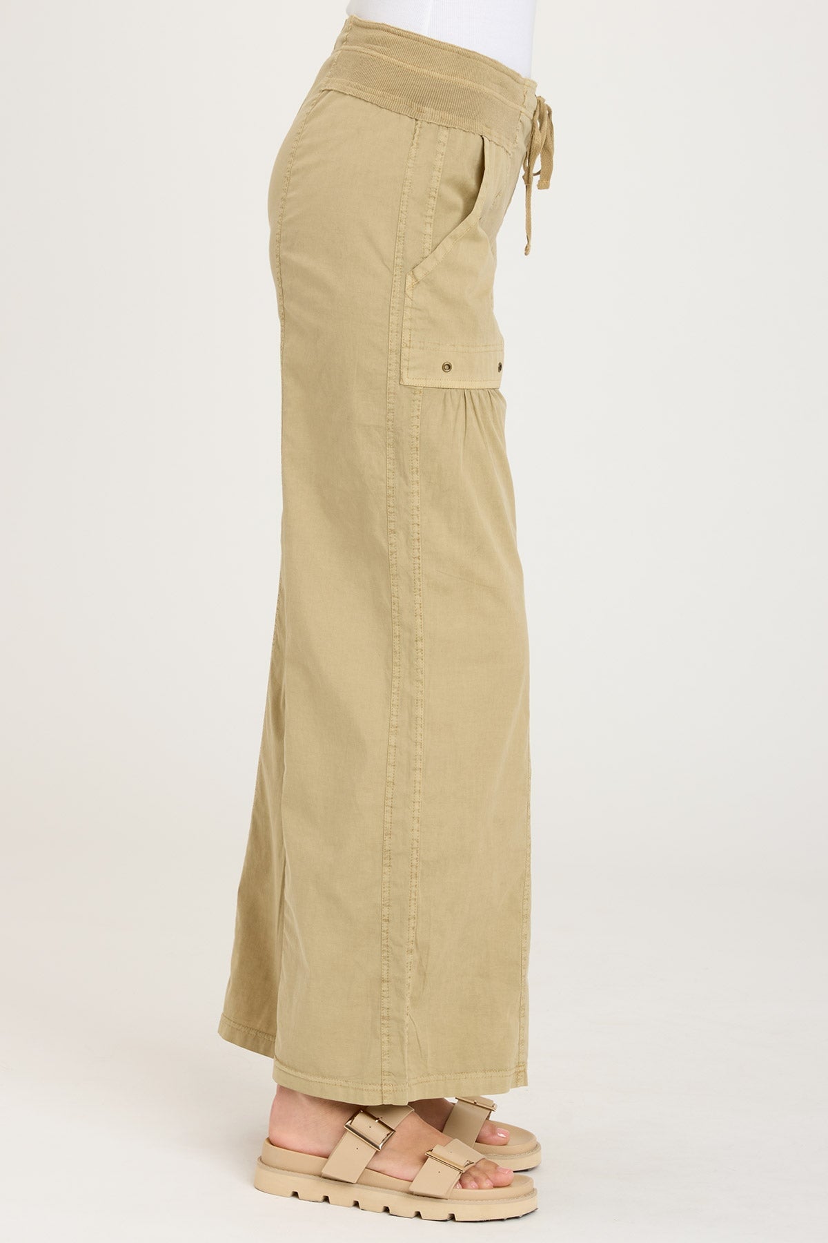 Nisha Wide Leg Linwood Sands Pigment Pants - Comfortable High Waisted Linen Trousers for Women | Perfect for Casual Wear, Office, and Summer Outfits