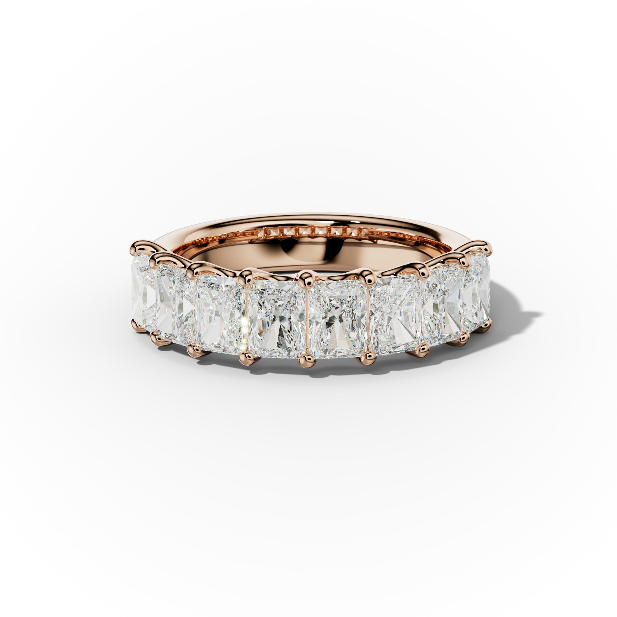 3.0 Carat Radiant Cut Diamond Anniversary Band for Women - 14K White Gold Wedding Ring - Perfect for Anniversaries, Engagements & Special Occasions