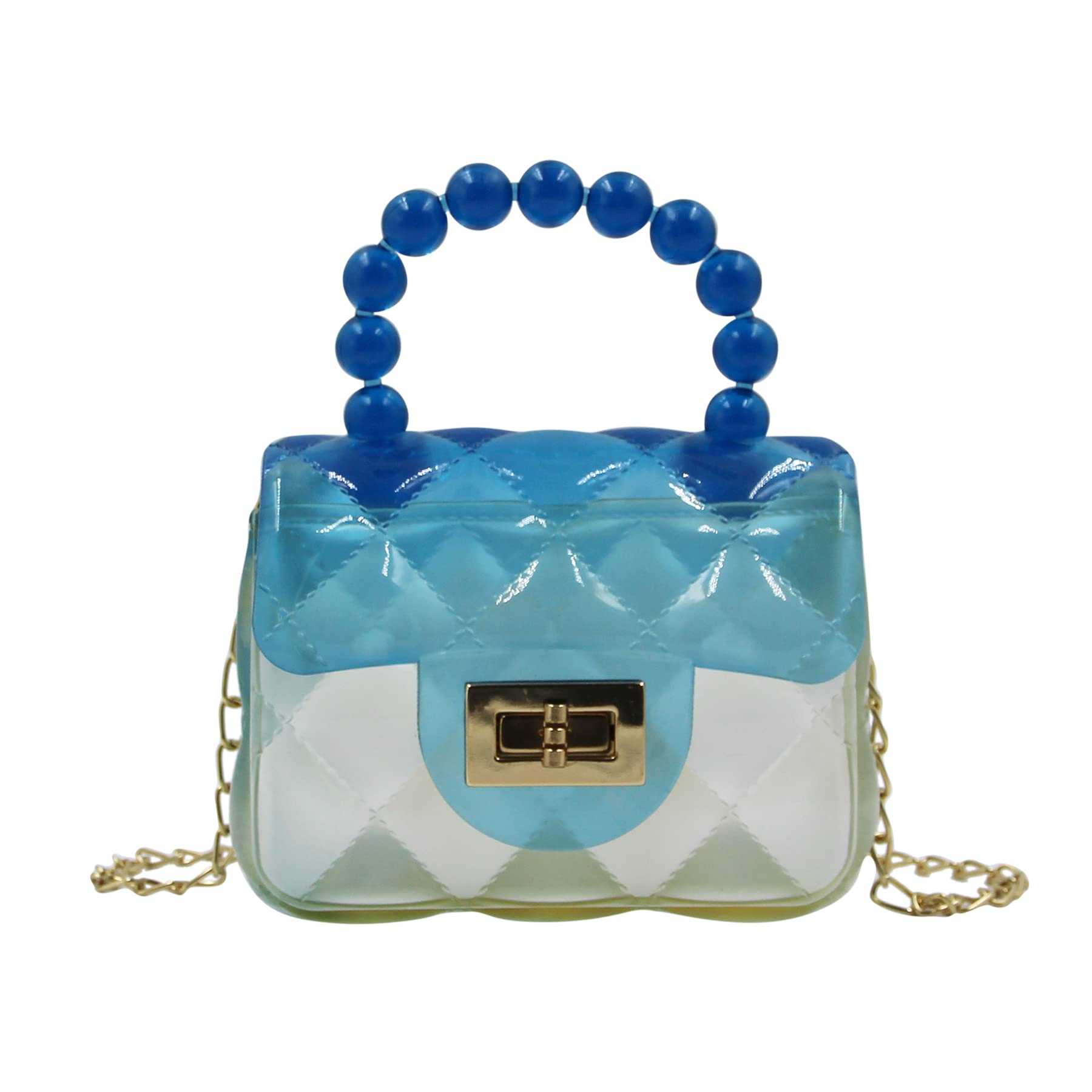 Mini Jelly Purse for Women - Semi Clear Candy Color Jelly Handbag, Cute Clutch & Crossbody Shoulder Bag for Teens & Girls | Perfect for Beach, Pool Parties & Summer Outfits