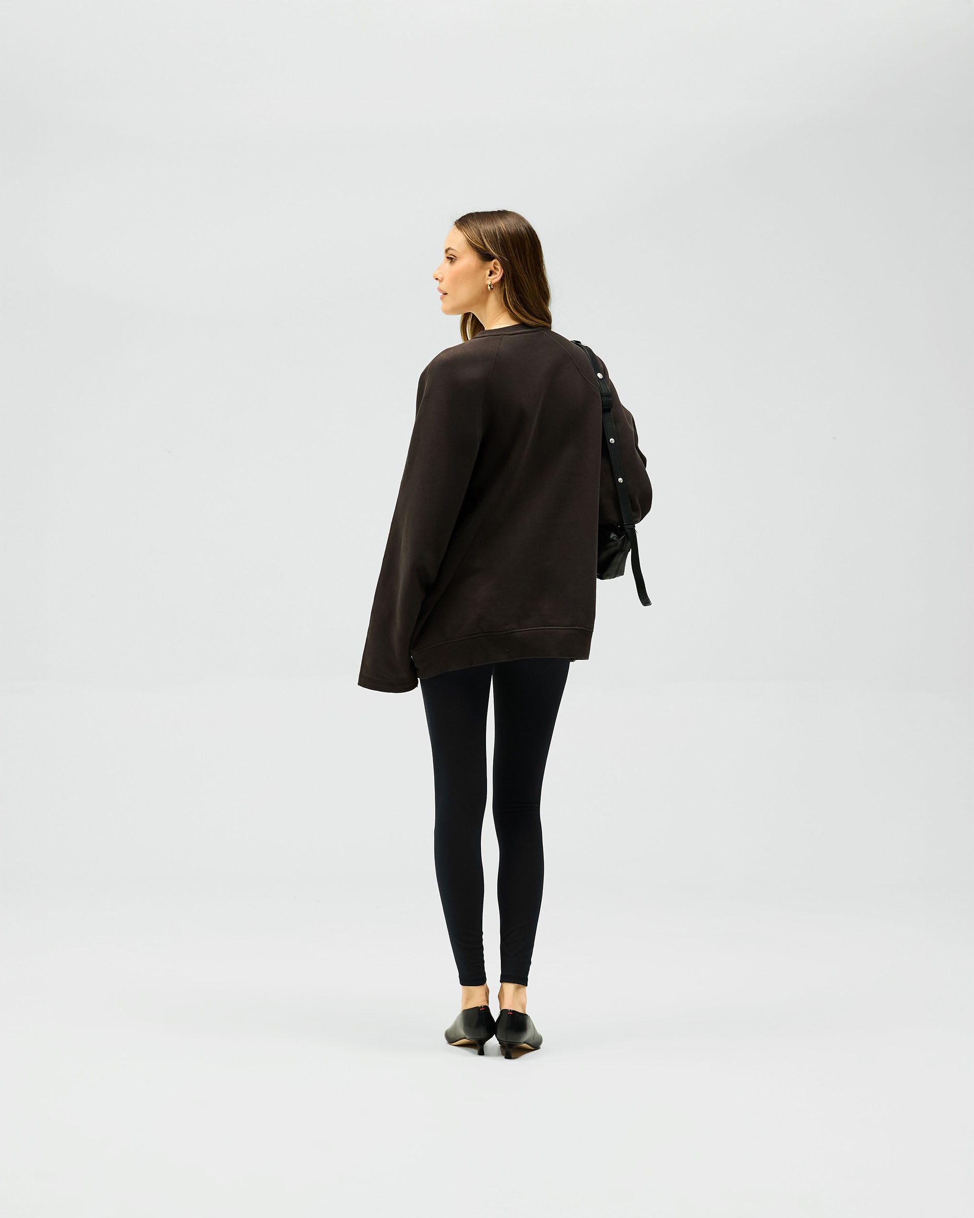 Owners Club Relaxed Fit Sweater for Women & Men - Soft & Cozy Pullover, Black Coffee Color - Perfect for Casual Wear, Lounge & Fall Outfits