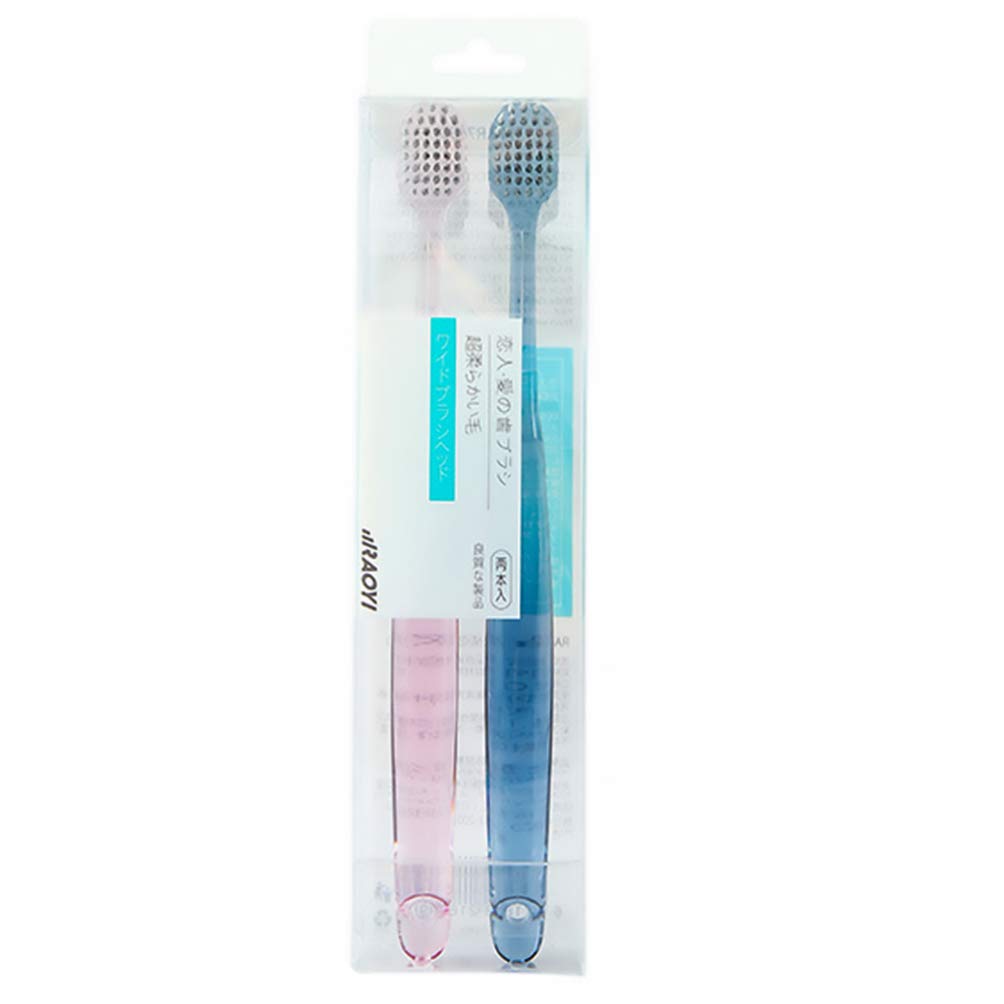 Hemoton Soft Bristle Toothbrush 2-Pack - Gentle Cleaning for Teeth & Paintbrushes