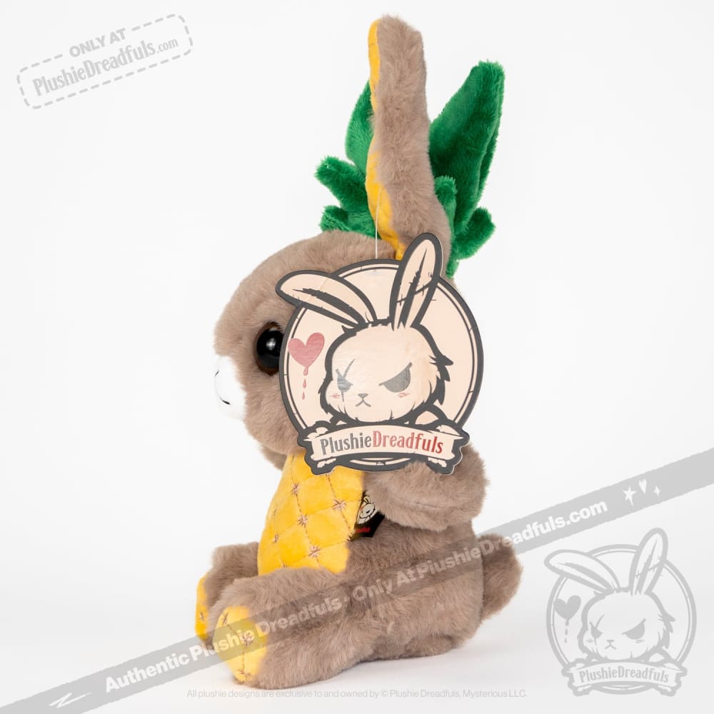 Plushie Dreadfuls Pineapple Rabbit Stuffed Animal - Soft Cute Bunny Plush Toy for Kids, Gift for Girls & Boys, Perfect for Bedroom Decor and Cuddling