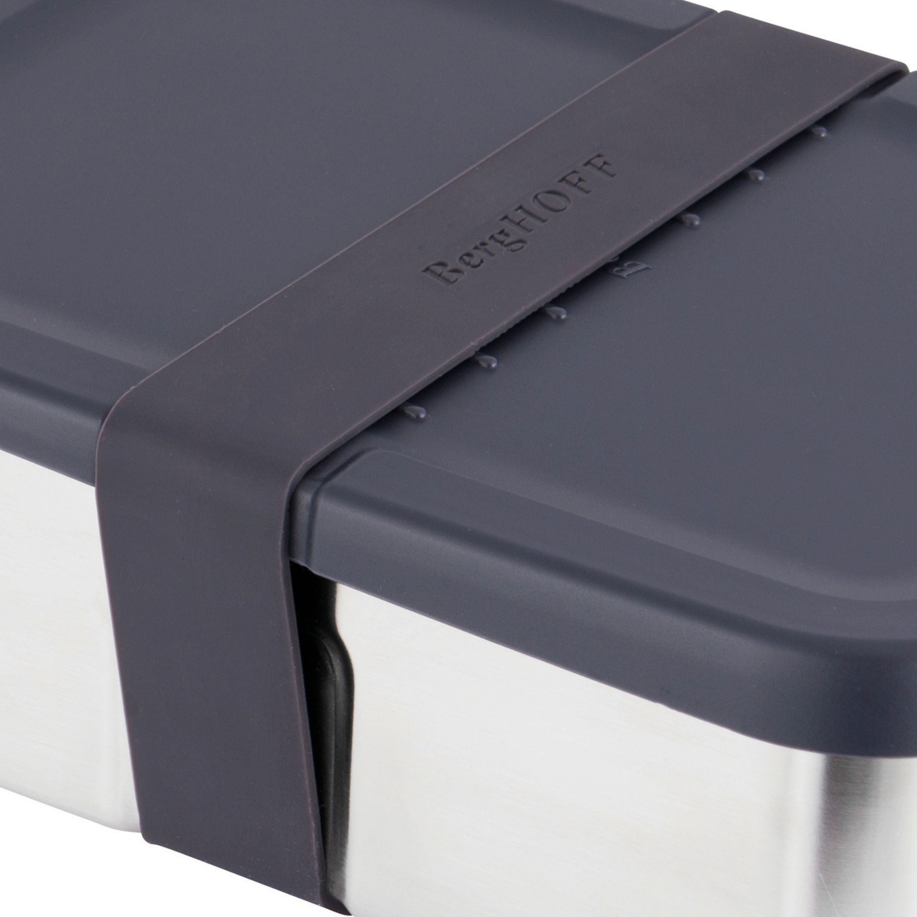 BergHOFF Essentials 6-Piece 18/10 Stainless Steel Lunch Box Set for Two - Durable & Leak-Proof Meal Prep Containers for Office, School & Picnics