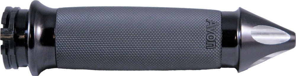 Avon 40-4354HBK Custom Contour Grips - Heated Motorcycle Handlebar Grips with Throttle Cable, Black - Perfect for Cold Weather Riding & Long-Distance Motorcycle Tours