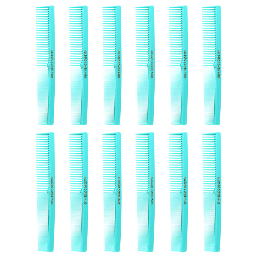 Professional 12-Piece Allegro Barber Comb Set for Hair Cutting & Styling - Perfect for Salons, Home Grooming & DIY Hairstyles