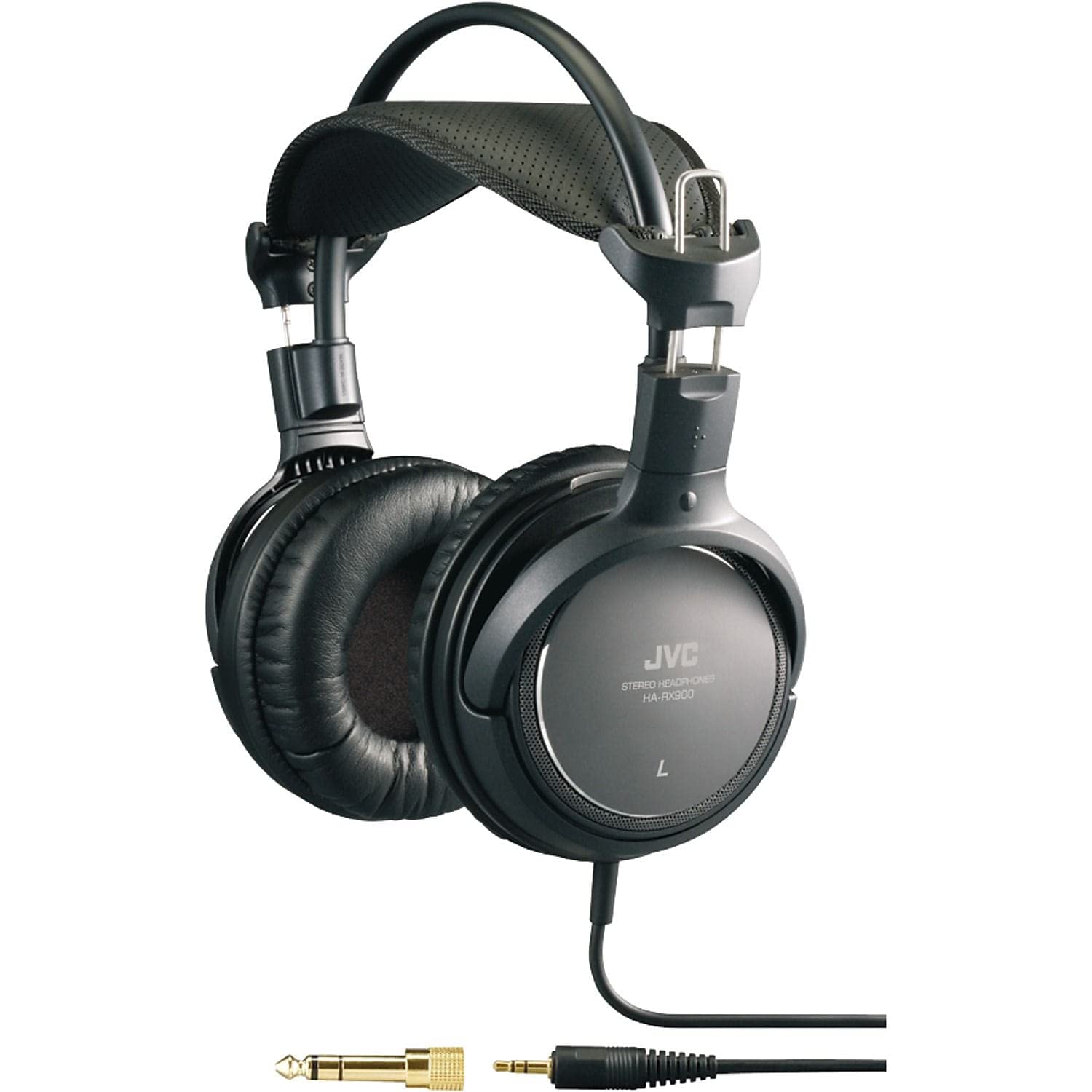 JVC HARX900 High-Fidelity Over-Ear Headphones with Dynamic Sound - Premium Full-Size Noise Isolation Headset for Audiophiles (Black) | Perfect for Studio Recording, Gaming & Music Listening at Home