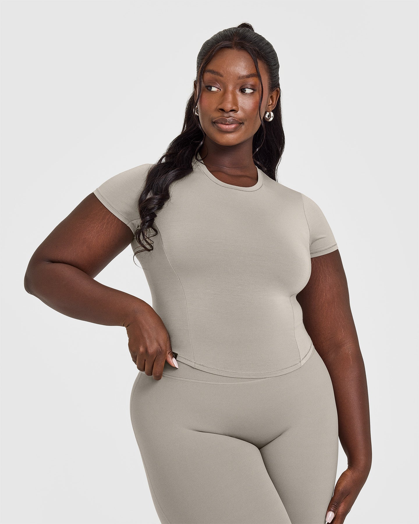 Mellow™ Soft Mid Short Sleeve T-Shirt for Men & Women | Comfortable Cotton Blend | Warm Sand Color | Perfect for Casual Wear & Outdoor Activities