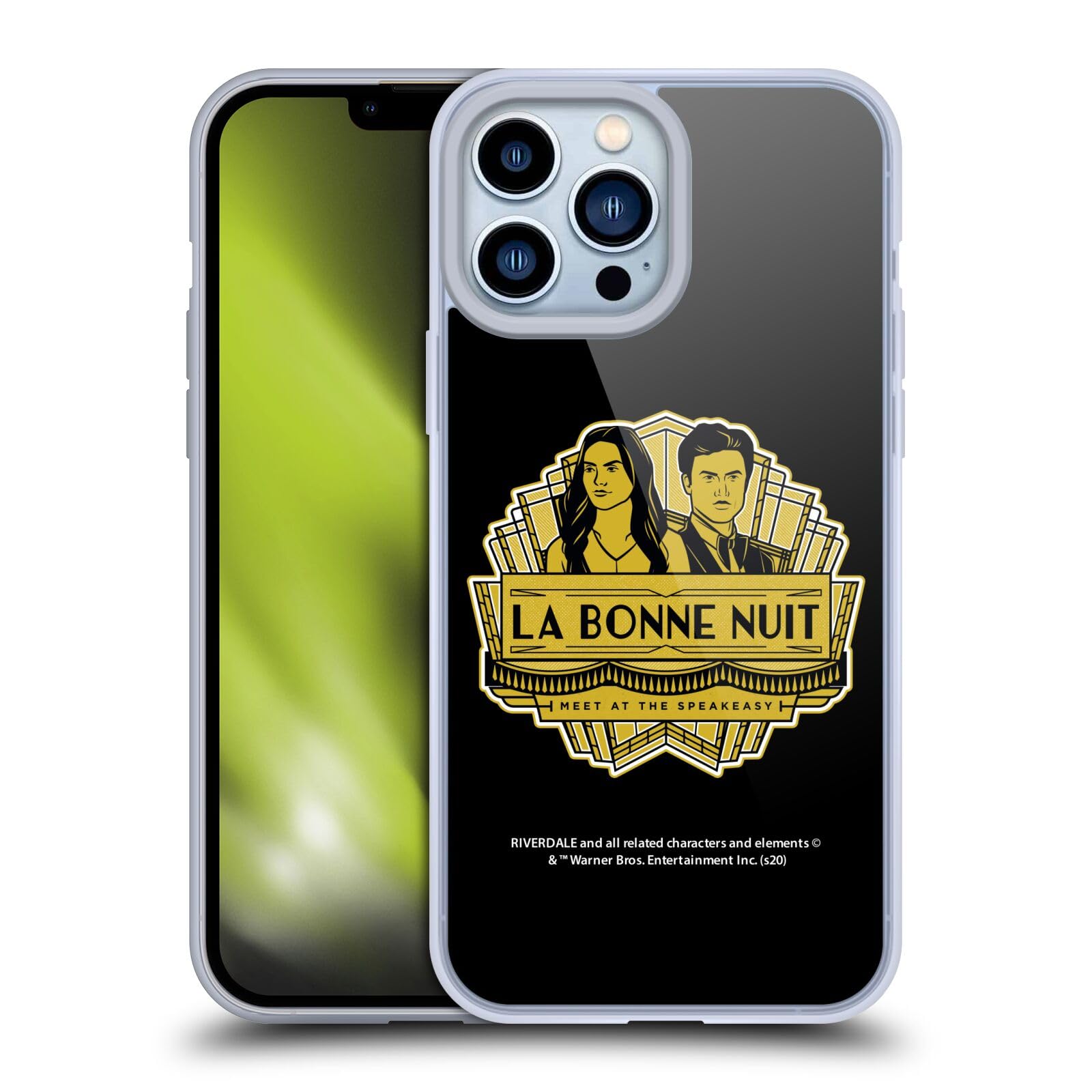 Officially Licensed Riverdale La Bonne Nuit Art Soft Gel Phone Case for Apple iPhone 13 Pro Max - Protective Cover with Stylish Design for Daily Use, Travel & Work