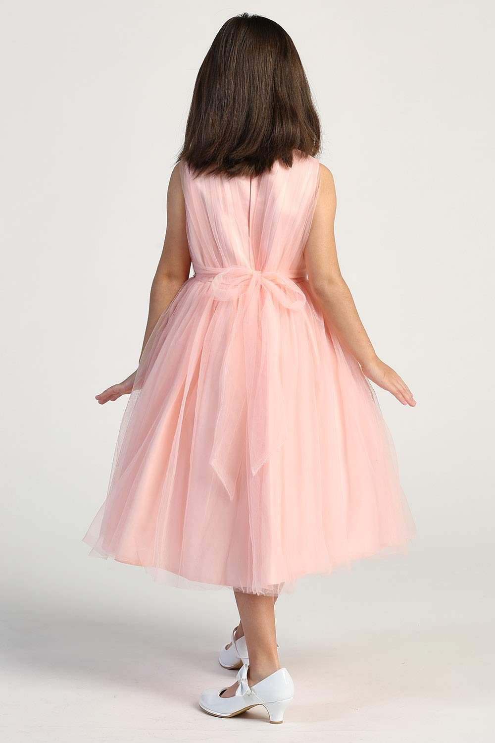 Pink Princess Flower Girl Dresses for Toddlers Size 7-16 - Easter, First Communion, Birthday Party & Special Occasion Outfits for Girls