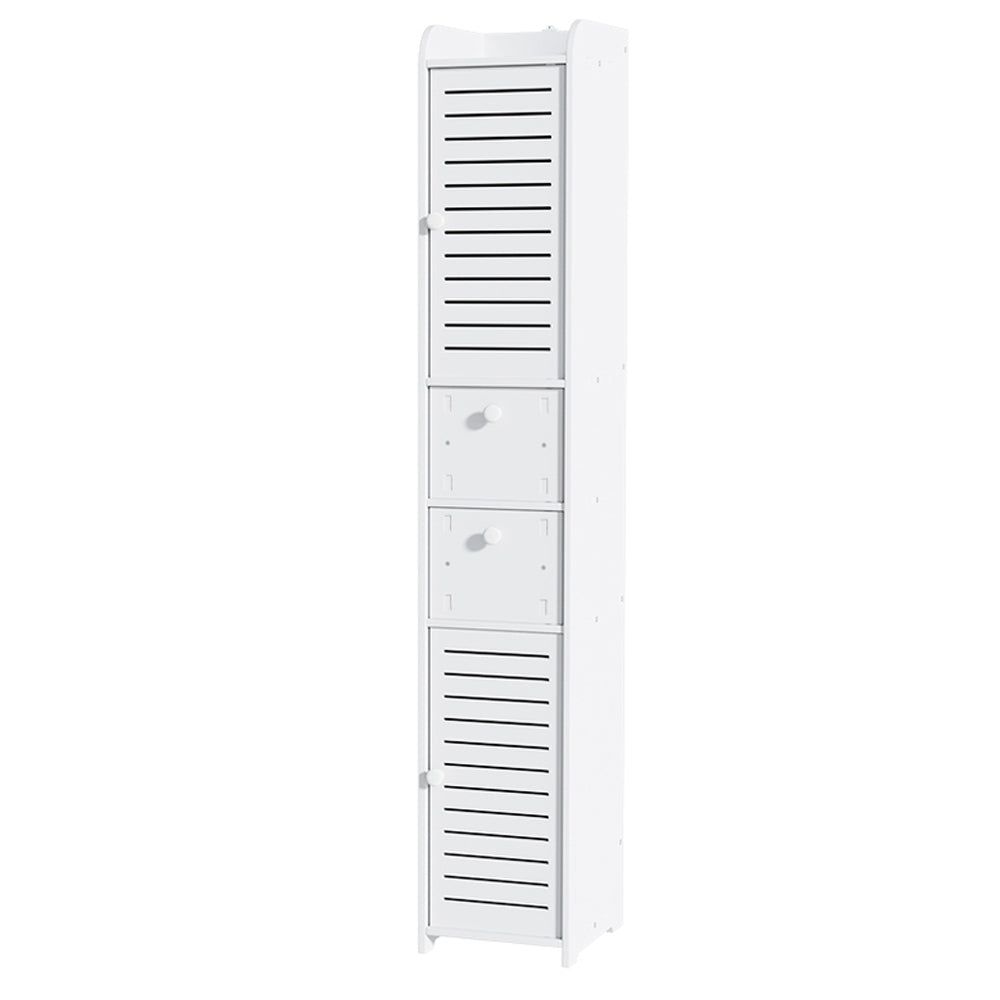Artiss Bathroom Storage Cabinet - Slim Corner Toilet Organizer with Laundry Shelf | Space-Saving Tallboy Cupboard for Small Bathrooms & Powder Rooms