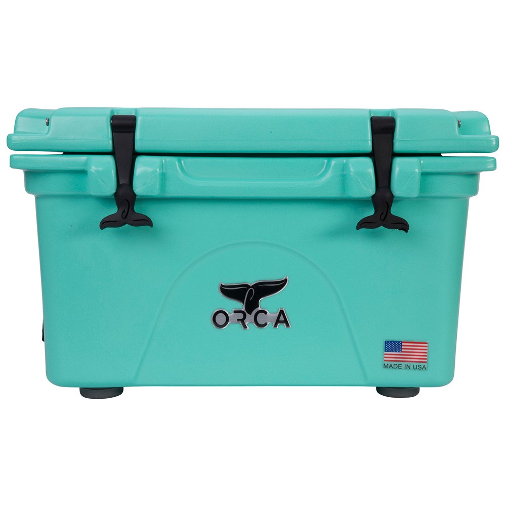 ORCA 26 Quart Cooler - Premium Hard-Sided Ice Chest for Camping, Fishing, Tailgating & Outdoor Adventures - Seafoam Green