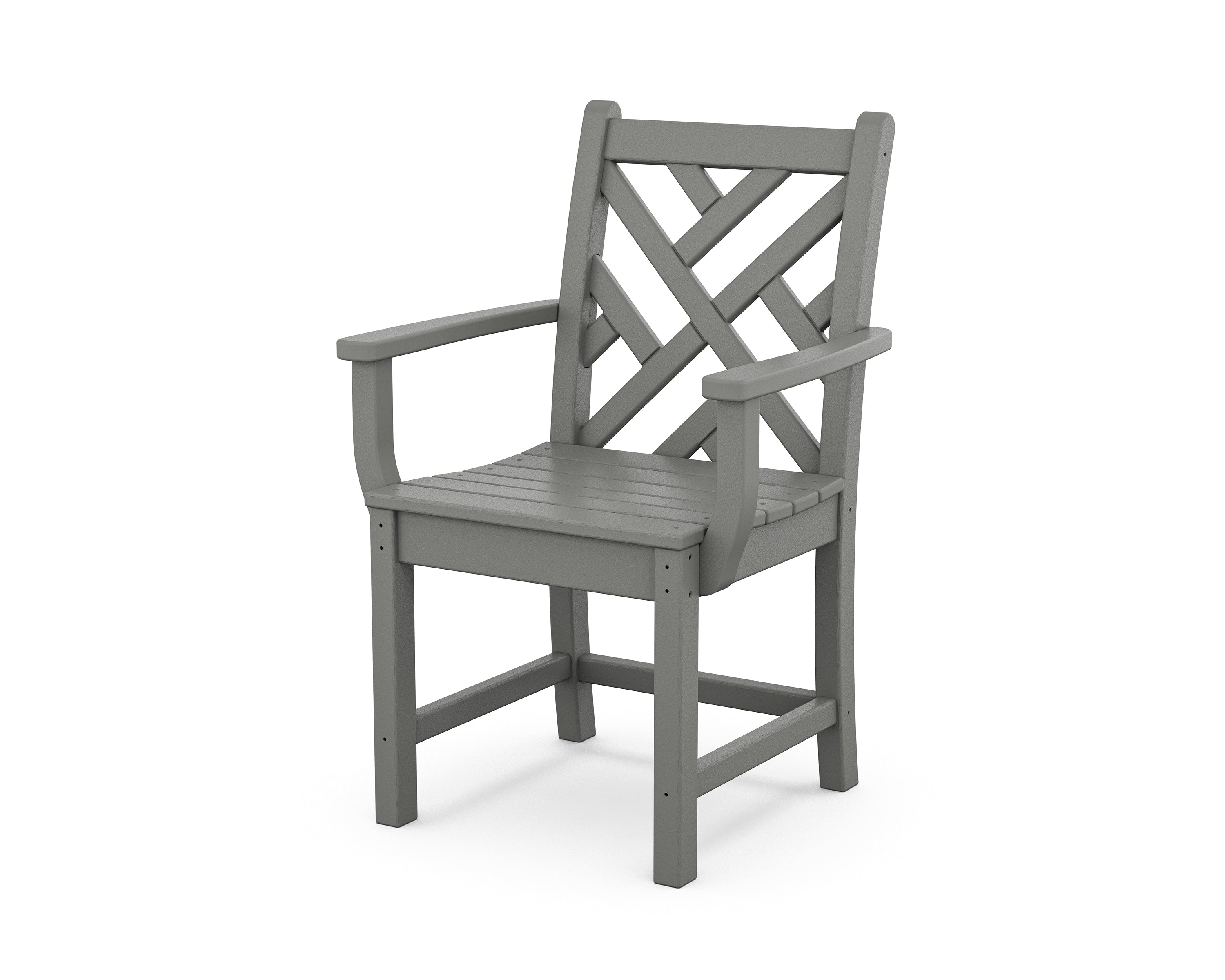 POLYWOOD Chippendale Dining Arm Chair - Weather-Resistant Outdoor Patio Furniture - Perfect for Garden, Deck, and Poolside Seating