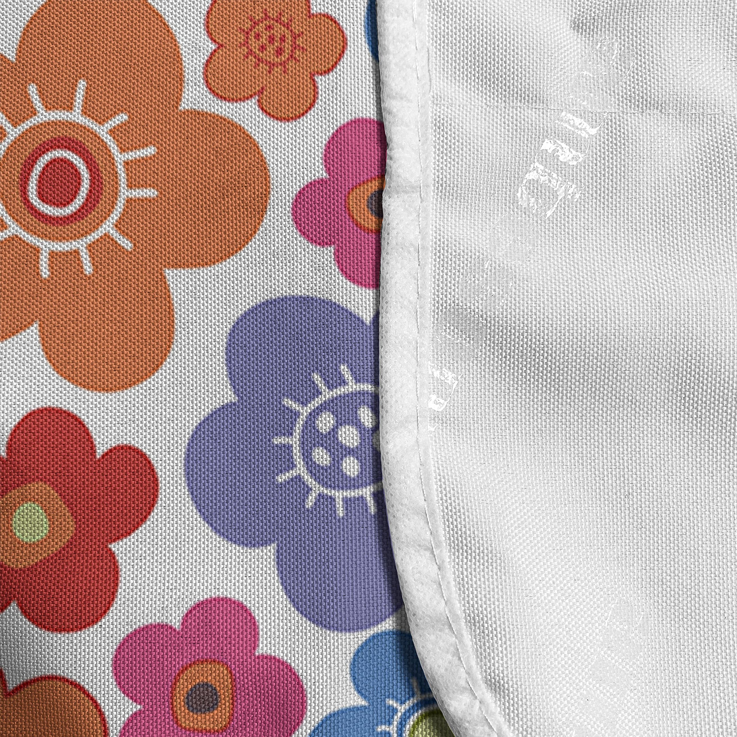 Ambesonne Floral Doodle Microwave Cover - Waterproof Kitchen Organizer with Pockets, 36