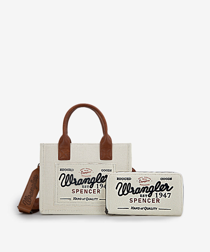 Wrangler Canvas Crossbody Bag Set for Women & Men - Durable & Stylish Shoulder Bag - Perfect for Travel, Hiking & Everyday Use