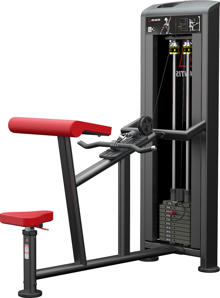 ATLANTIS Seated Horizontal Biceps Curl Machine for Home & Gym - Strength Training Equipment for Arm Workouts & Muscle Building
