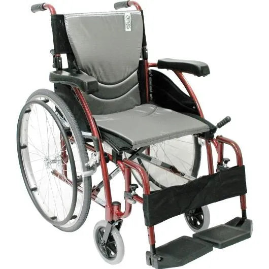 Ultra Lightweight Wheelchair S Ergo 115 - Portable Folding Wheelchair for Adults & Seniors - Ergonomic Design for Comfort & Mobility - Perfect for Travel, Home Use & Daily Activities