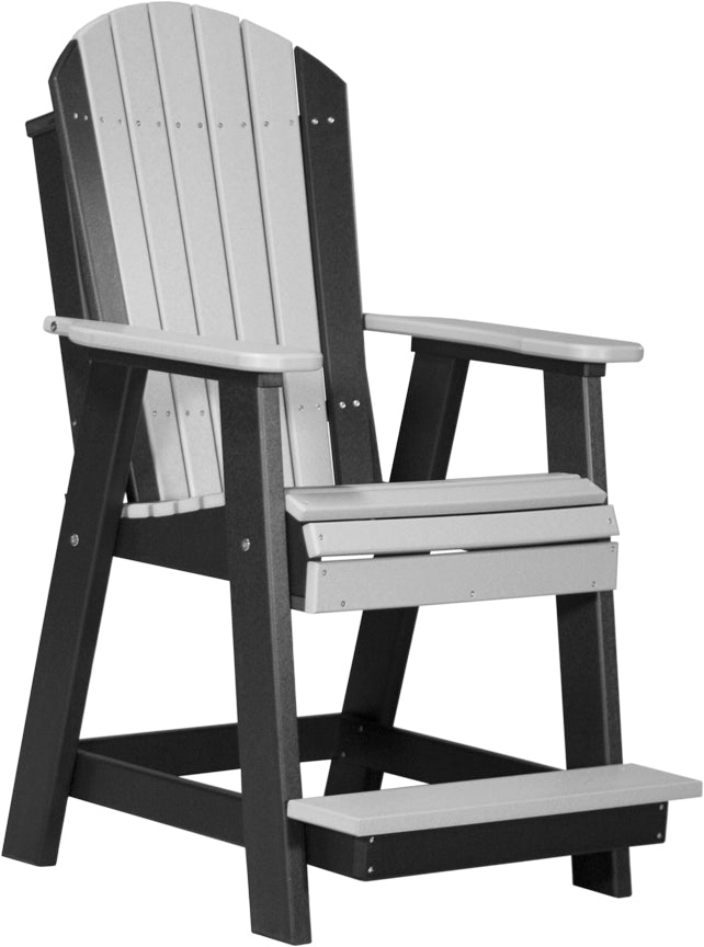 Premium Adirondack Balcony Chair - Durable Outdoor Patio Furniture for Relaxing - Perfect for Gardens, Decks, and Poolside Lounging