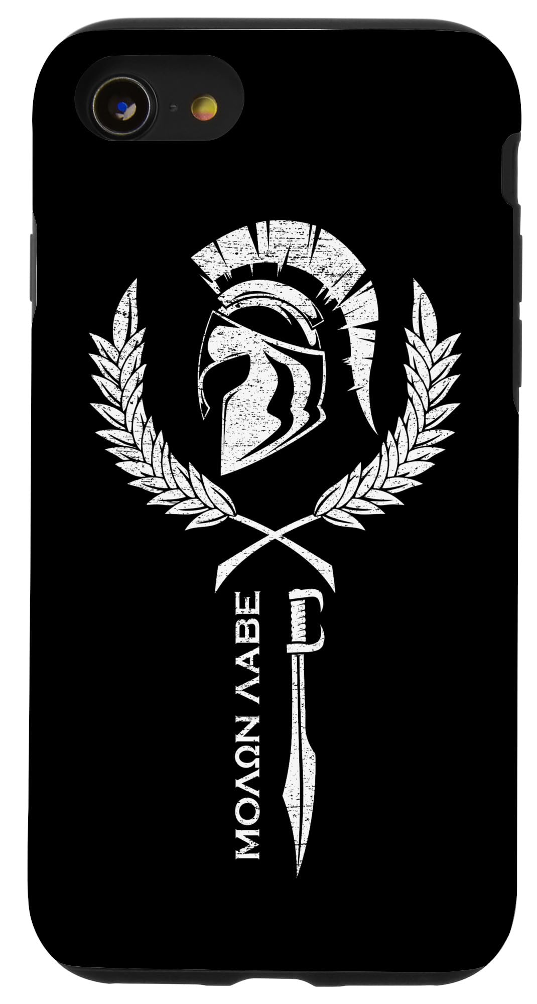 Sparta Warrior Fitness iPhone SE (2020)/7/8 Phone Case - Molon Labe Design, Durable Protective Cover for Gym, Outdoor & Daily Use