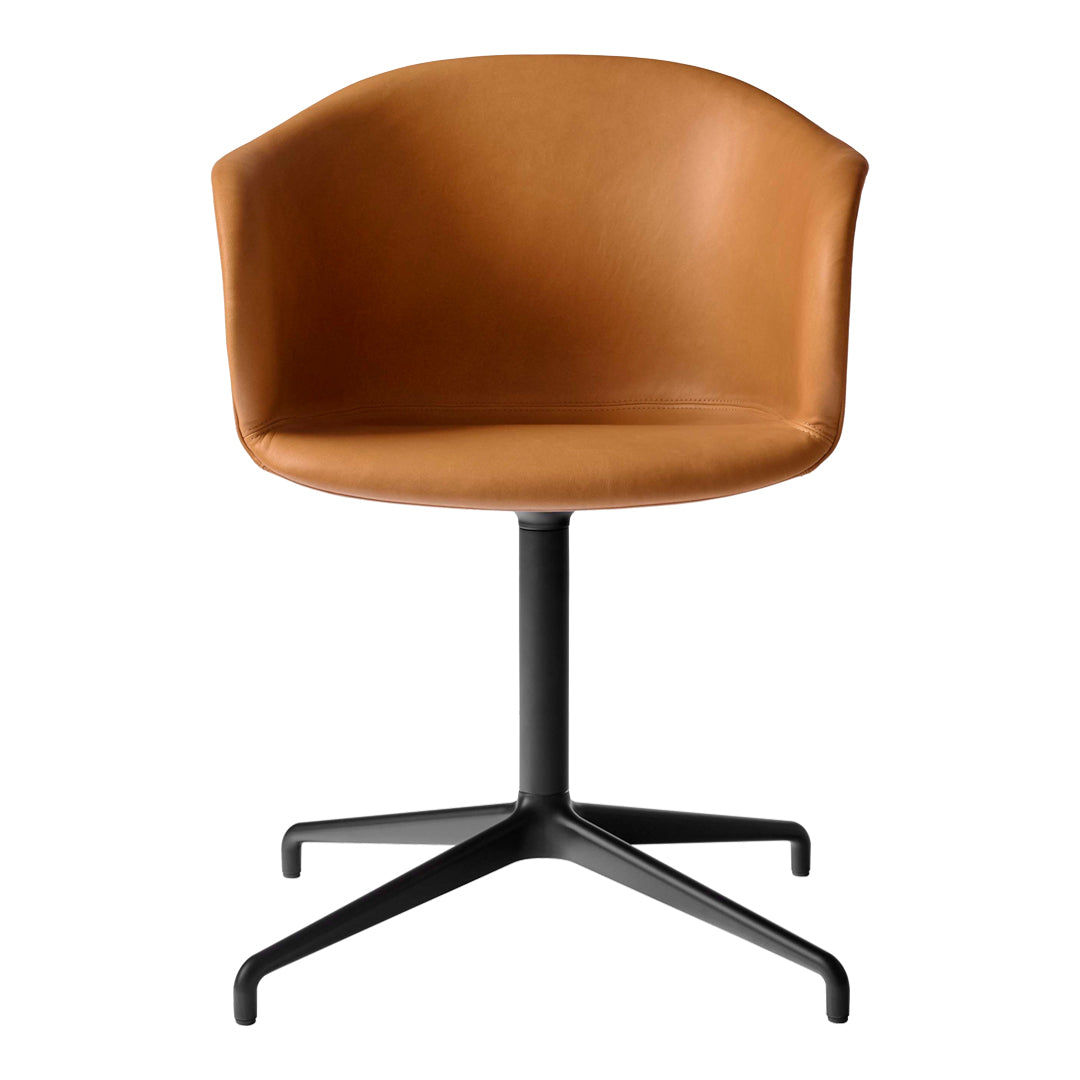 Elefy JH35 Ergonomic Conference Chair with Swivel Base & Return - Upholstered Office Chair for Meetings, Presentations & Home Office Workspace