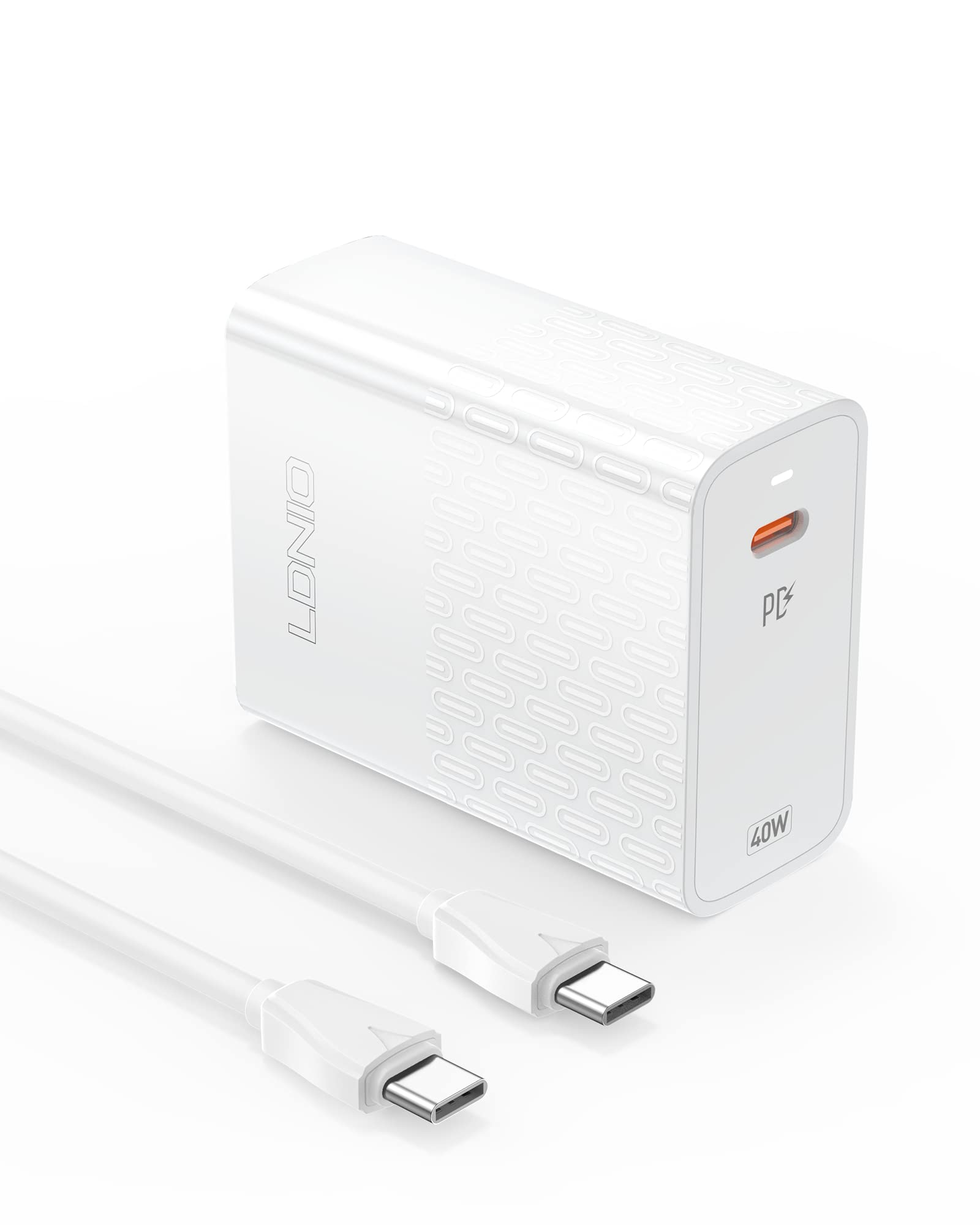 40W USB C Wall Charger PD Fast Charger Block - Dual Port Type C Charger for MacBook Air 13