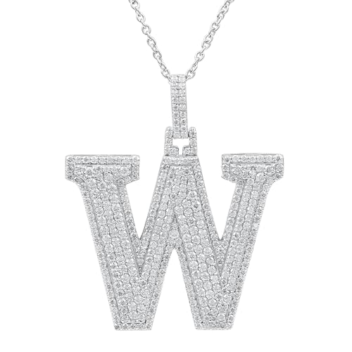 Initial W Necklace